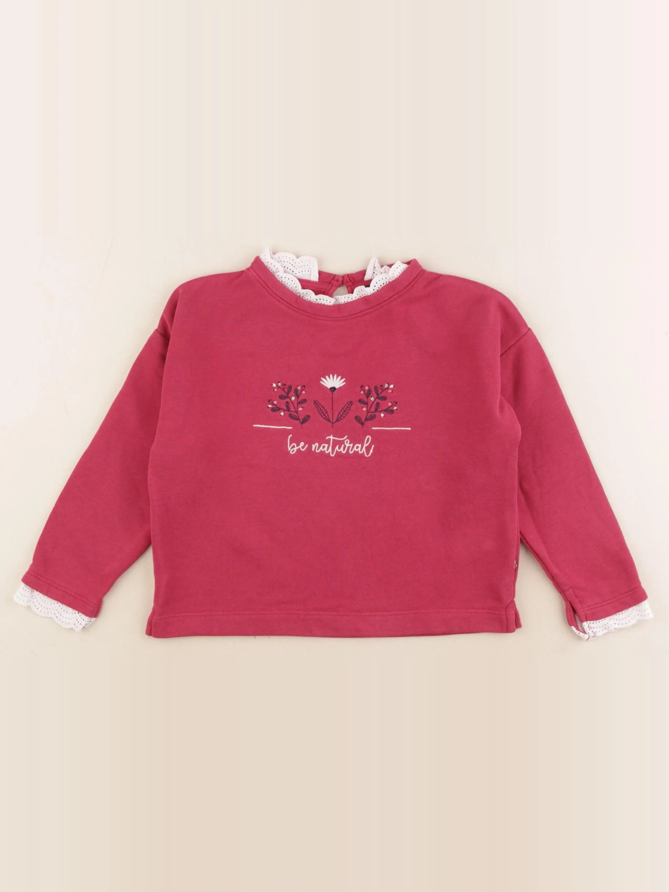 Okaidi - sweat rose - 4 ans