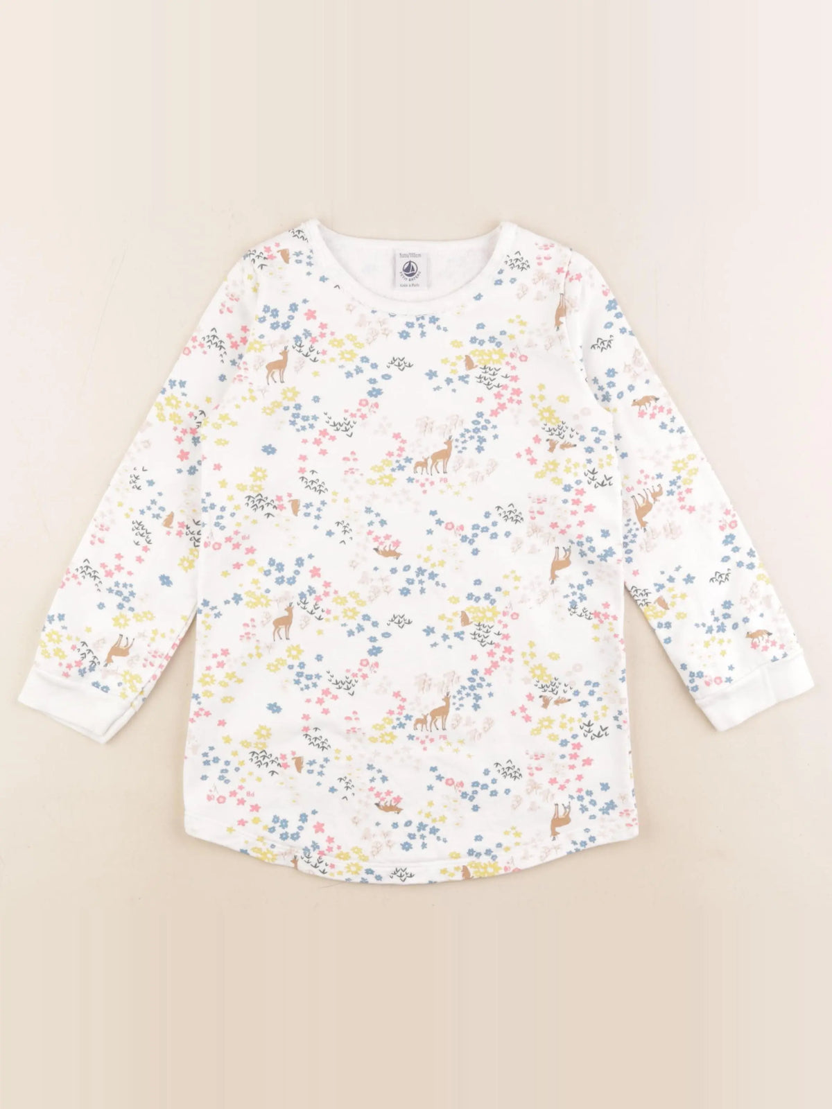 Petit Bateau - chemise de nuit coton multicolore - 5 ans