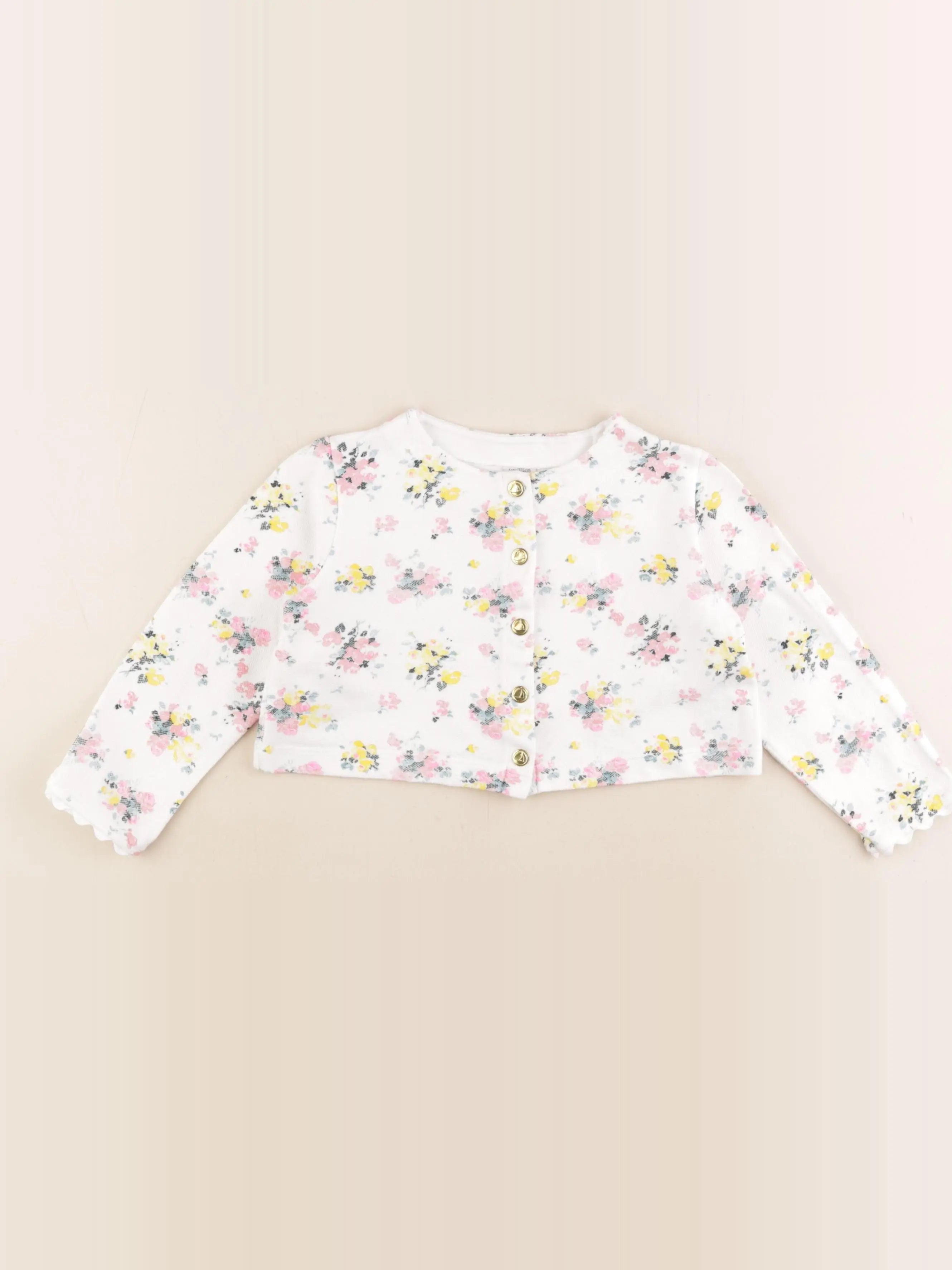 Petit Bateau - gilet multicolore - 4 ans