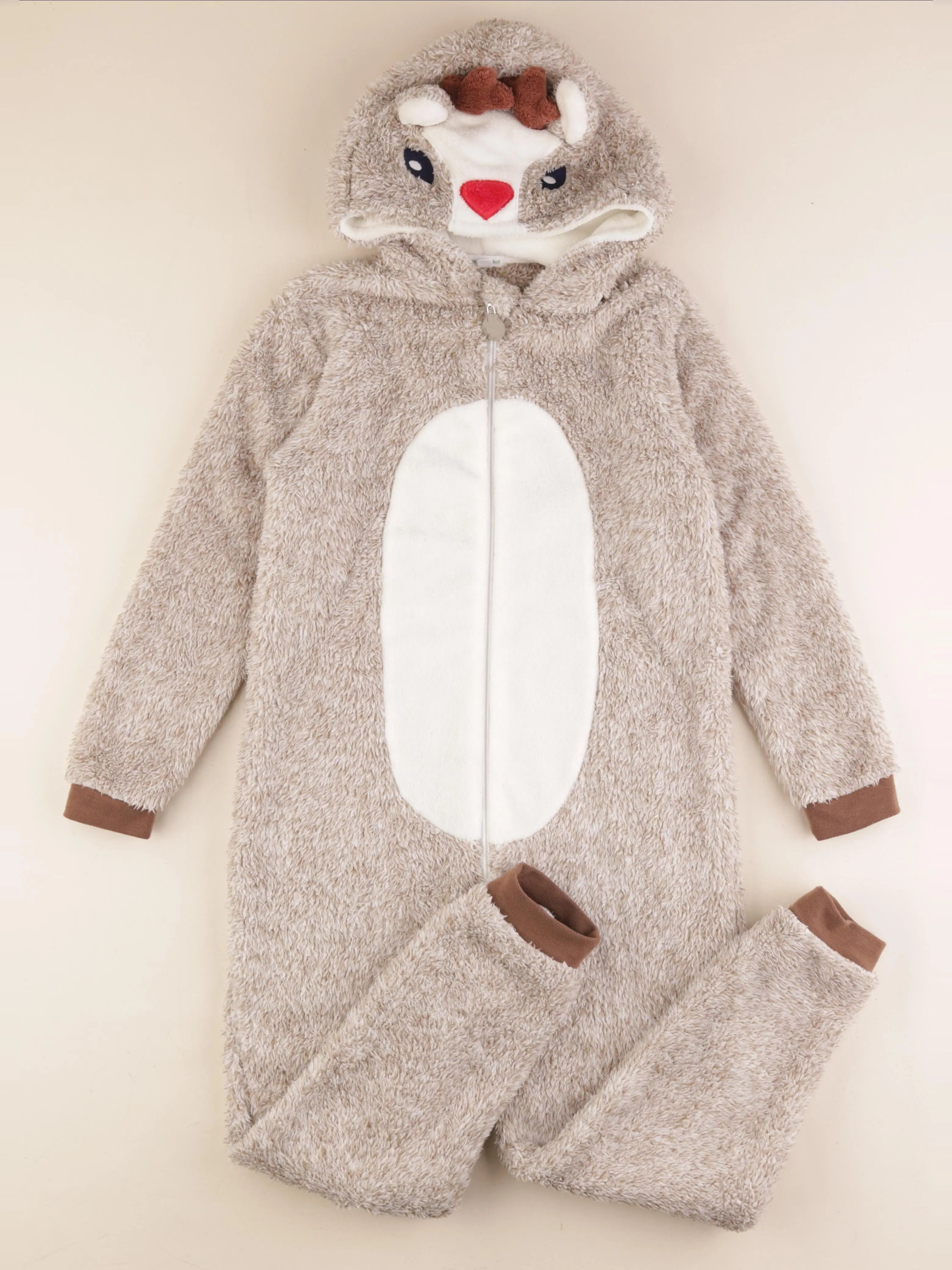 Vertbaudet - sur-pyjama marron - 10 ans