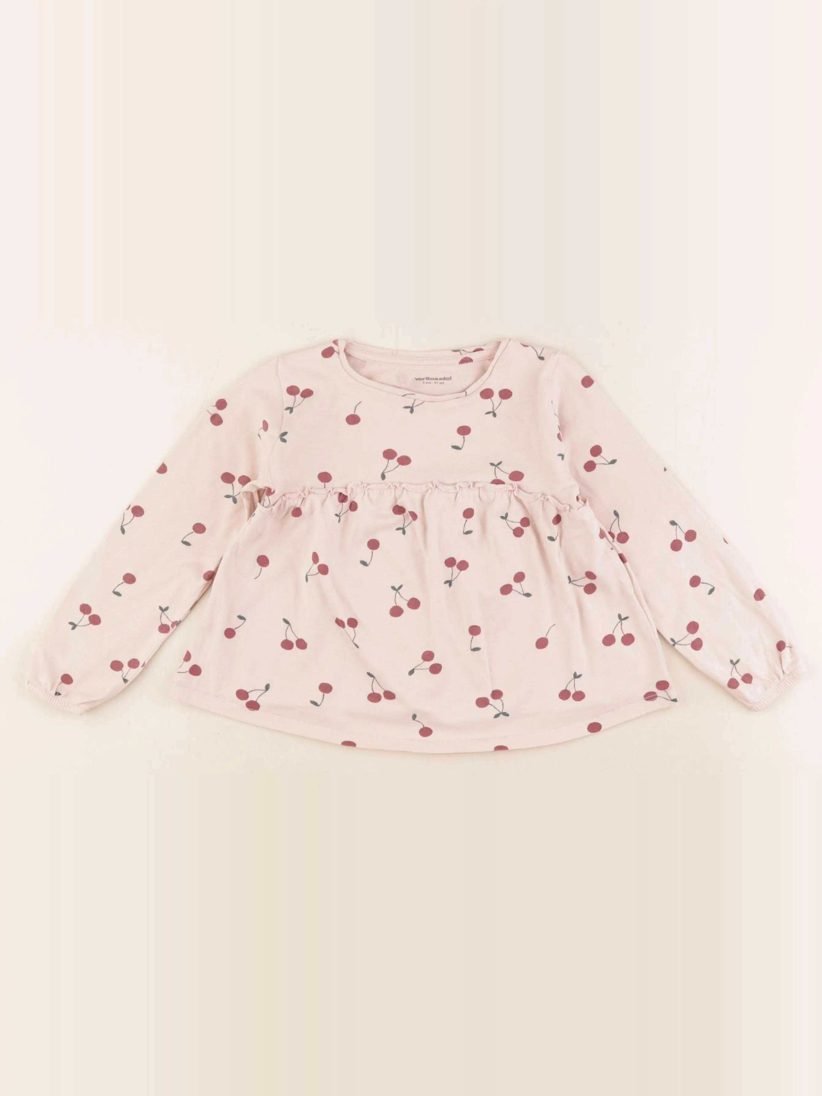 Vertbaudet - tee-shirt rose - 3 ans