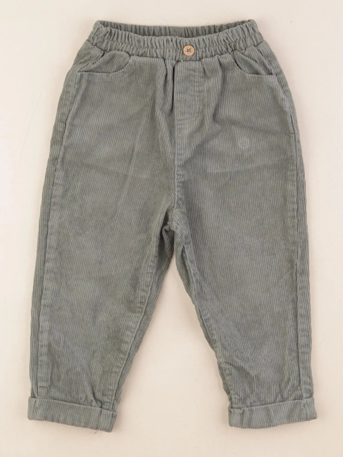 Vertbaudet - pantalon vert - 2 ans