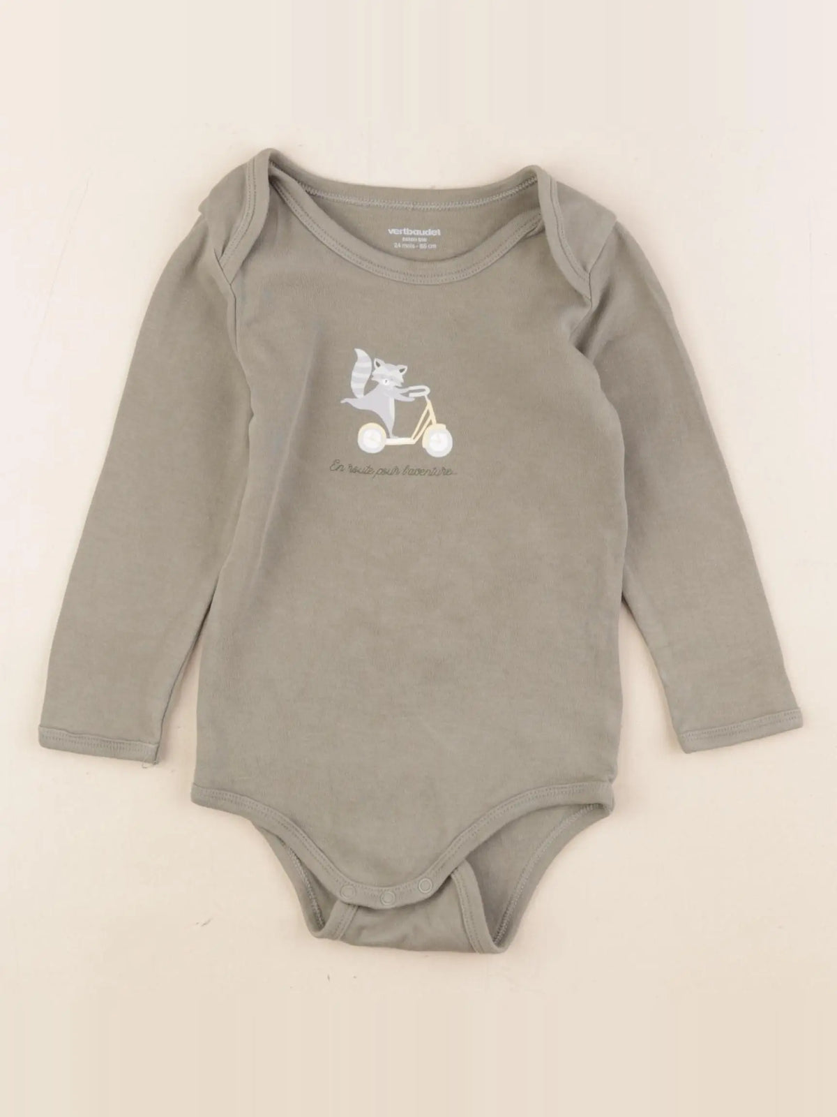 Vertbaudet - body vert - 24 mois