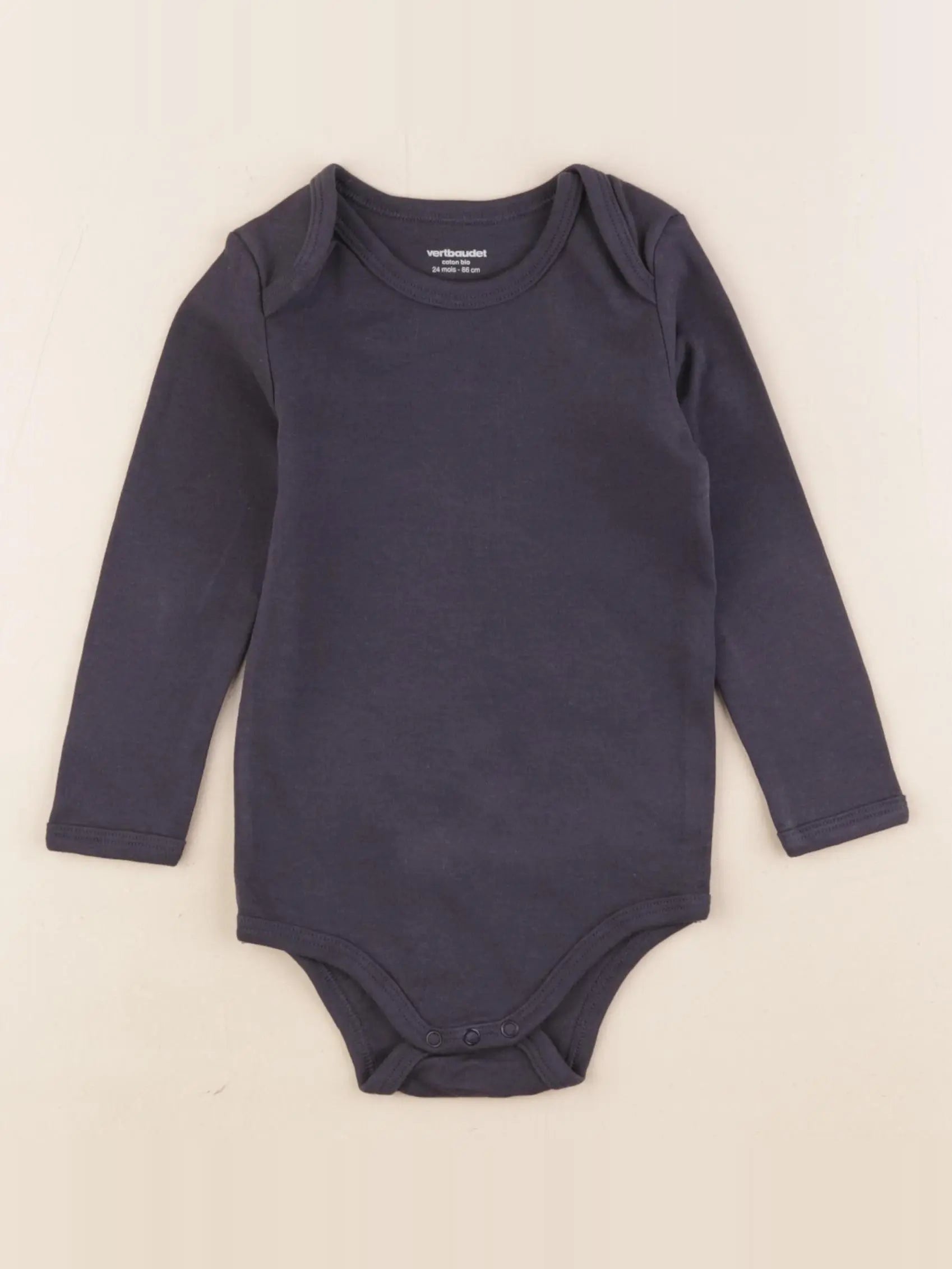 Vertbaudet - body bleu - 24 mois