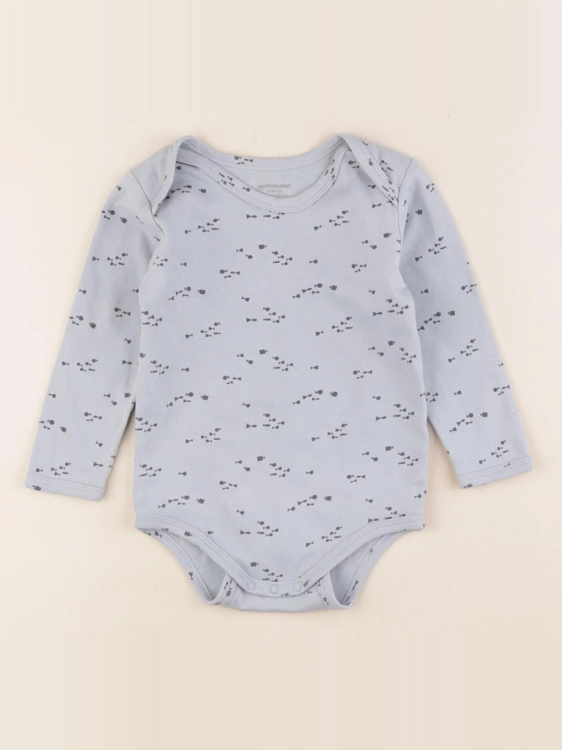 Vertbaudet - body bleu - 24 mois