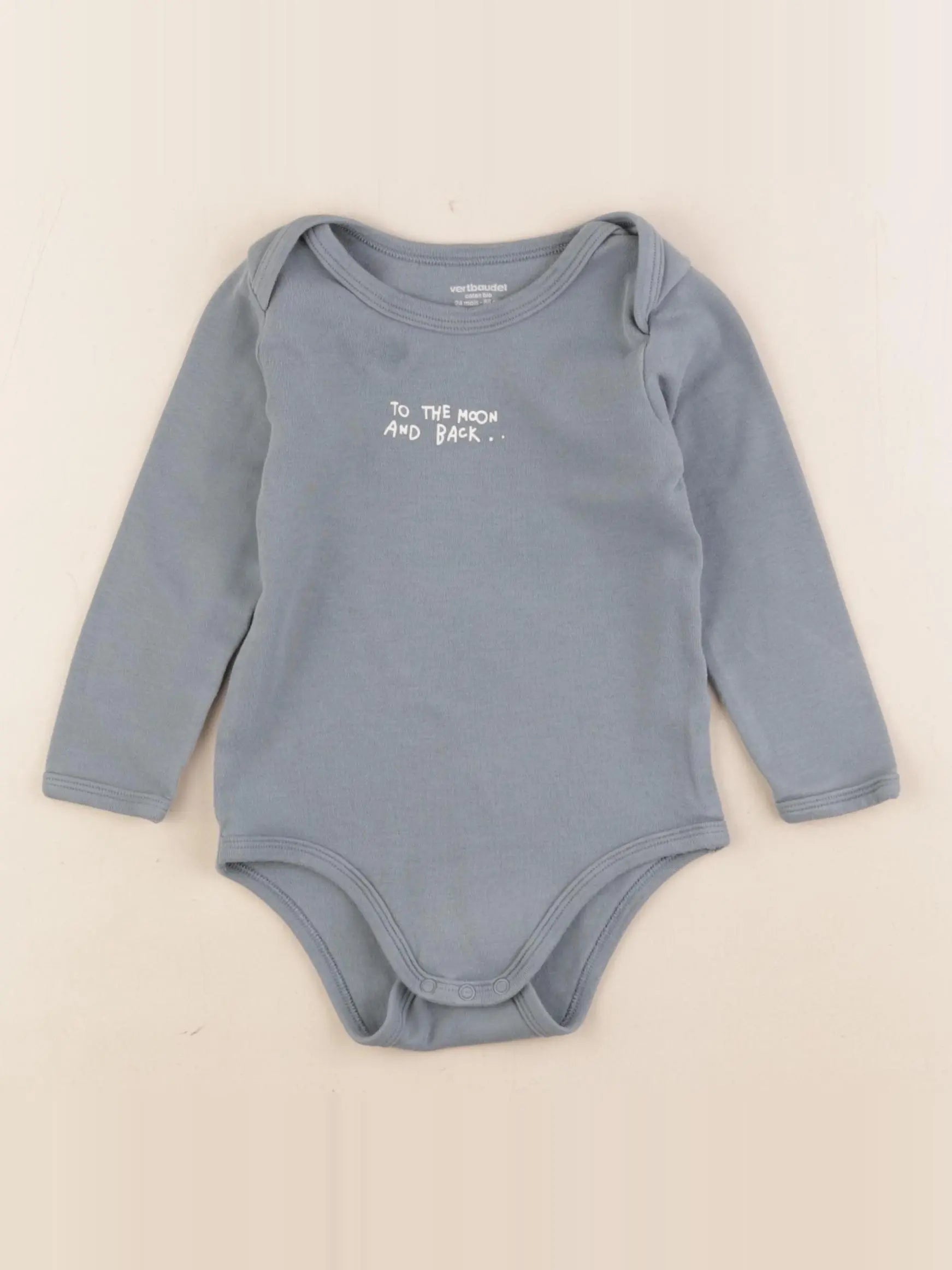 Vertbaudet - body bleu - 24 mois