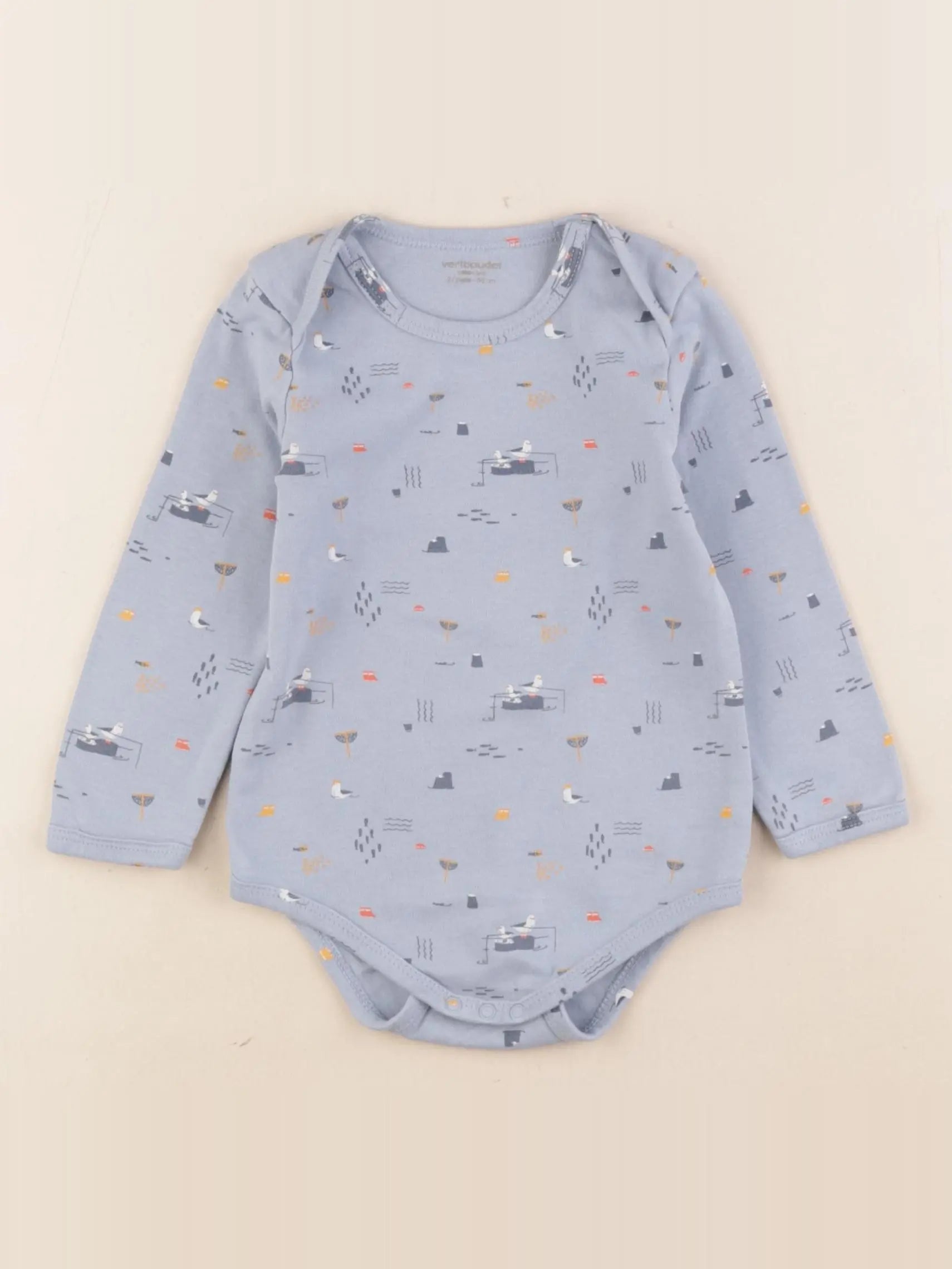 Vertbaudet - body bleu - 24 mois
