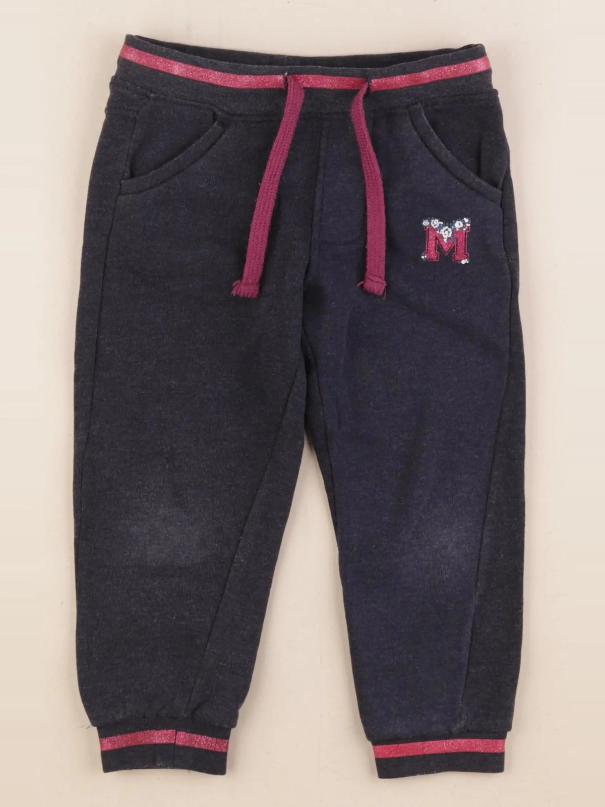 Vertbaudet - jogging doublé bleu - 3 ans