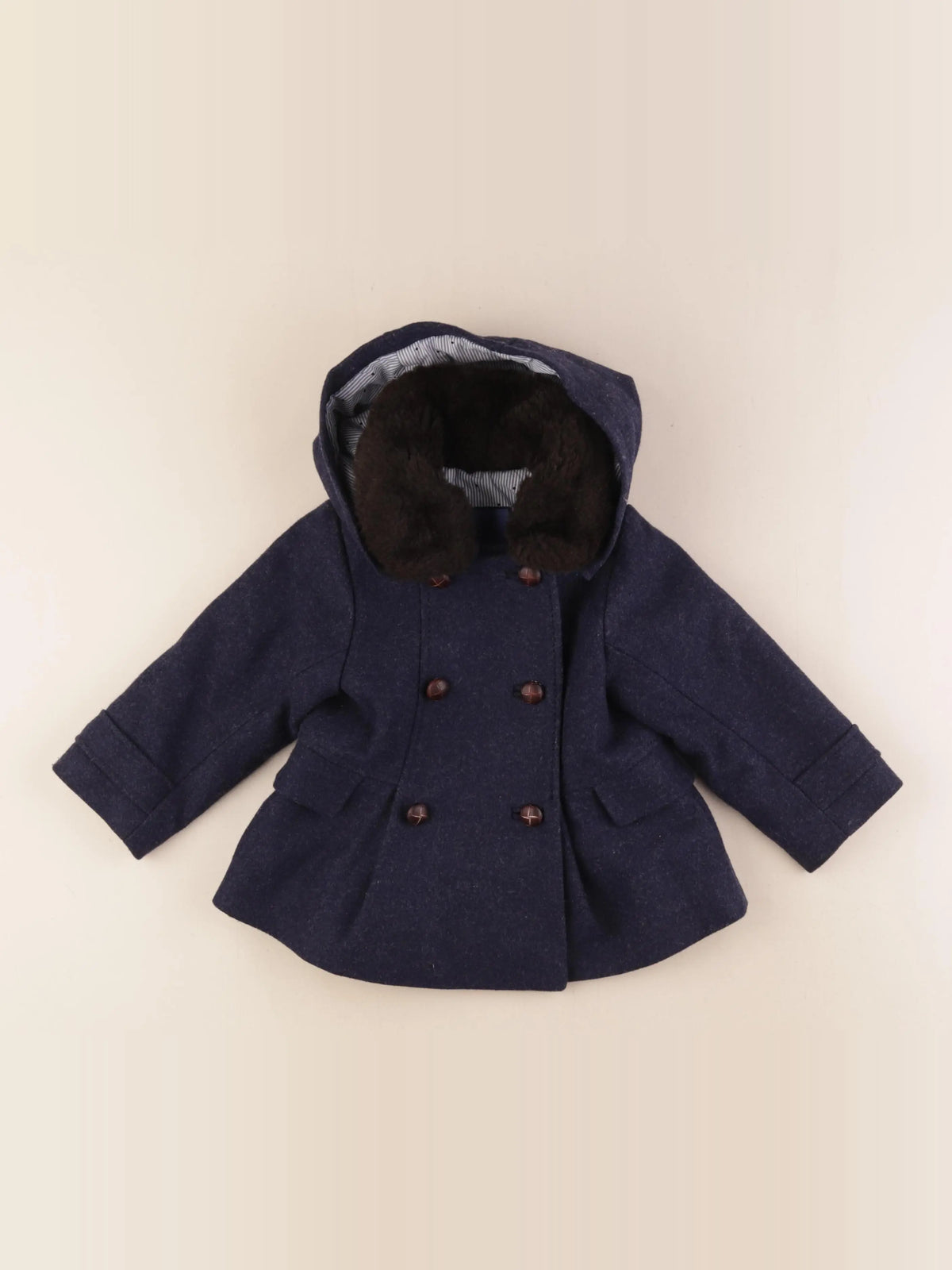 Jacadi - manteau bleu - 18 mois