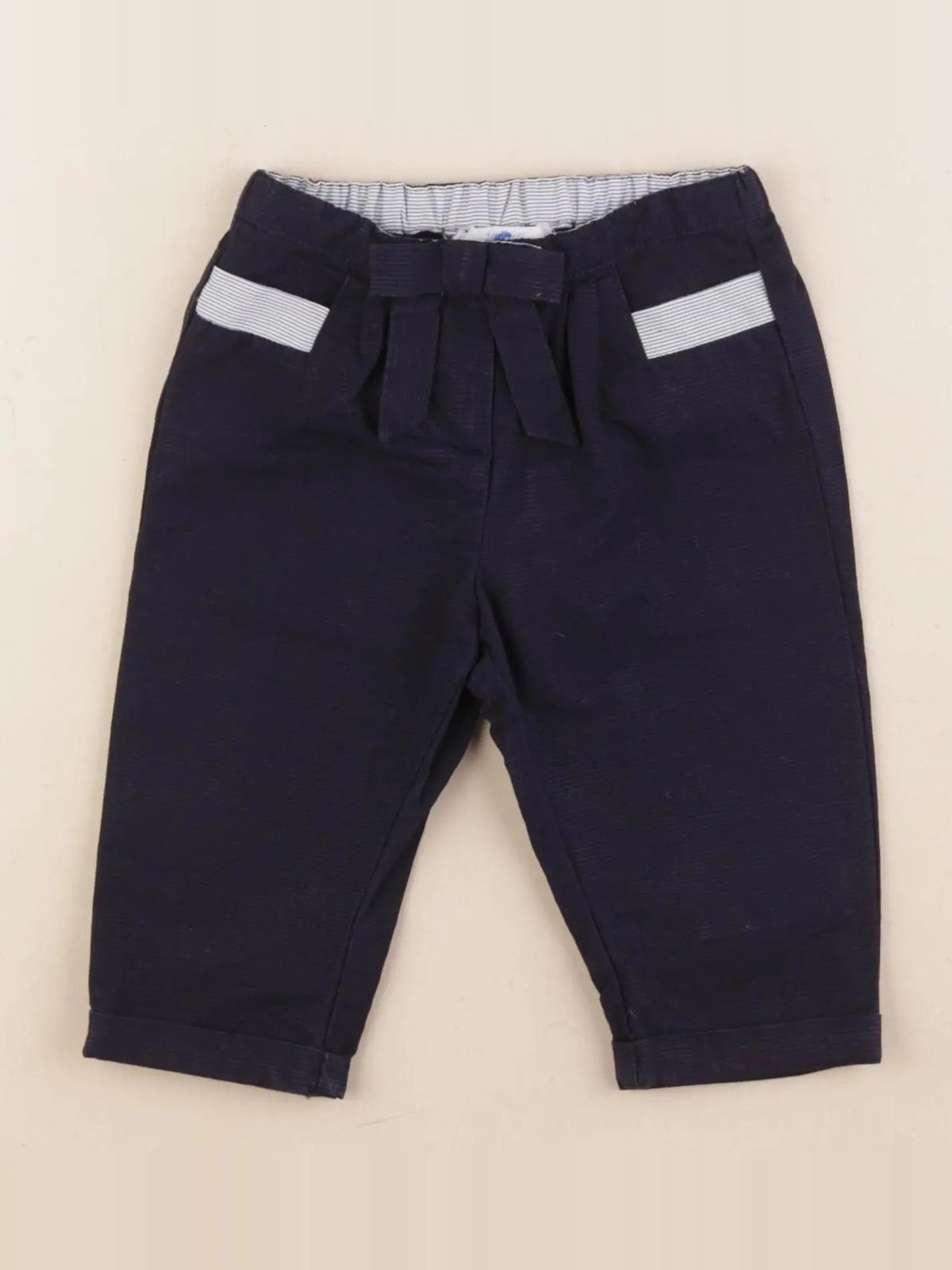 Jacadi - pantalon bleu - 12 mois
