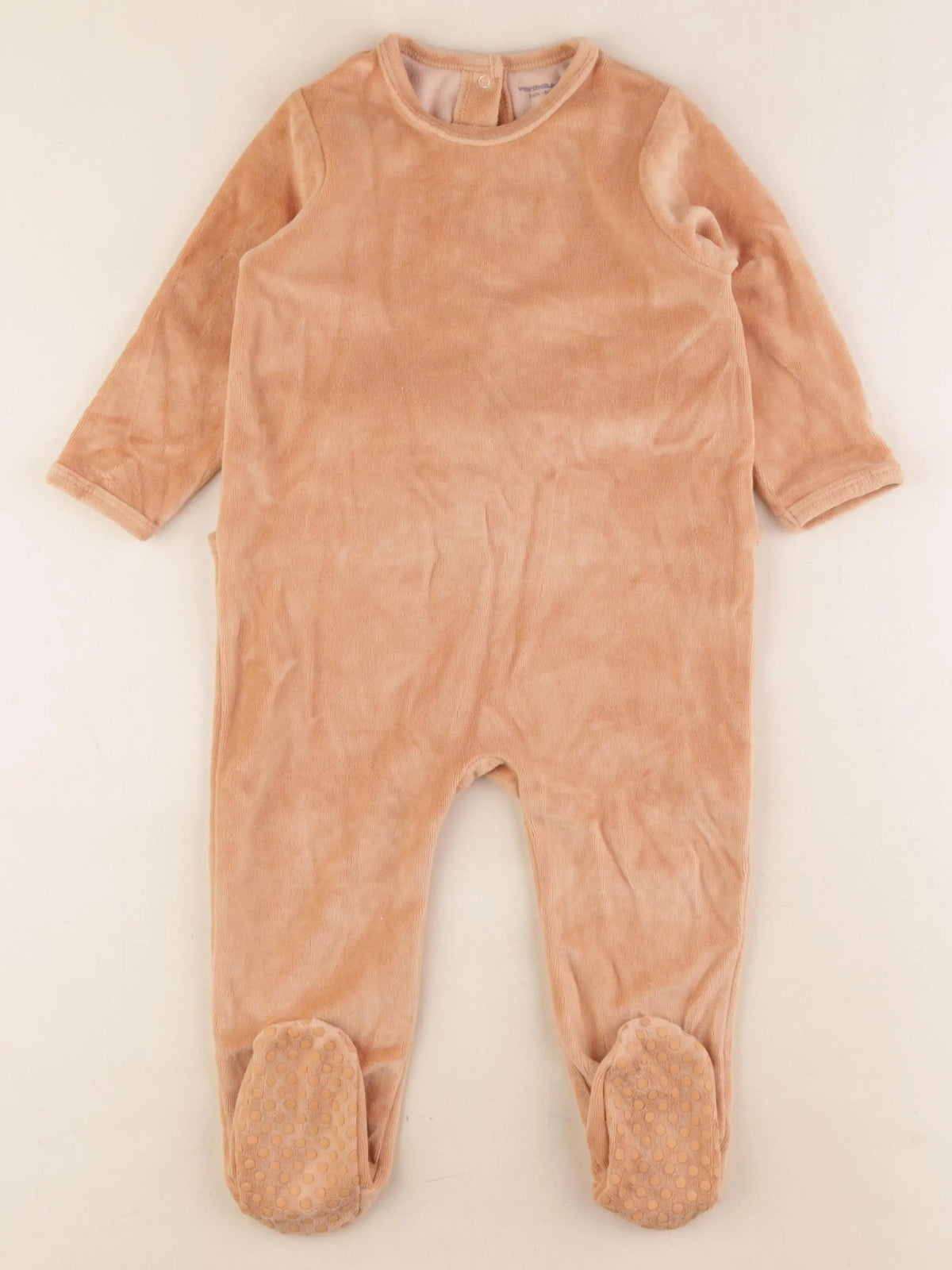 Vertbaudet - pyjama velours marron - 2 ans