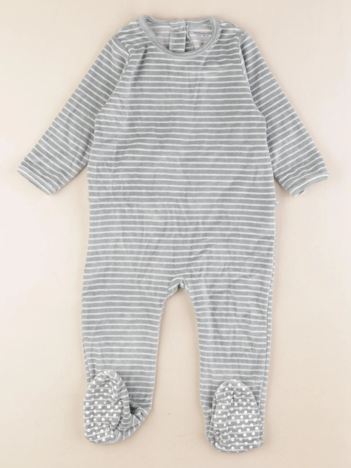 Vertbaudet - pyjama velours vert - 2 ans