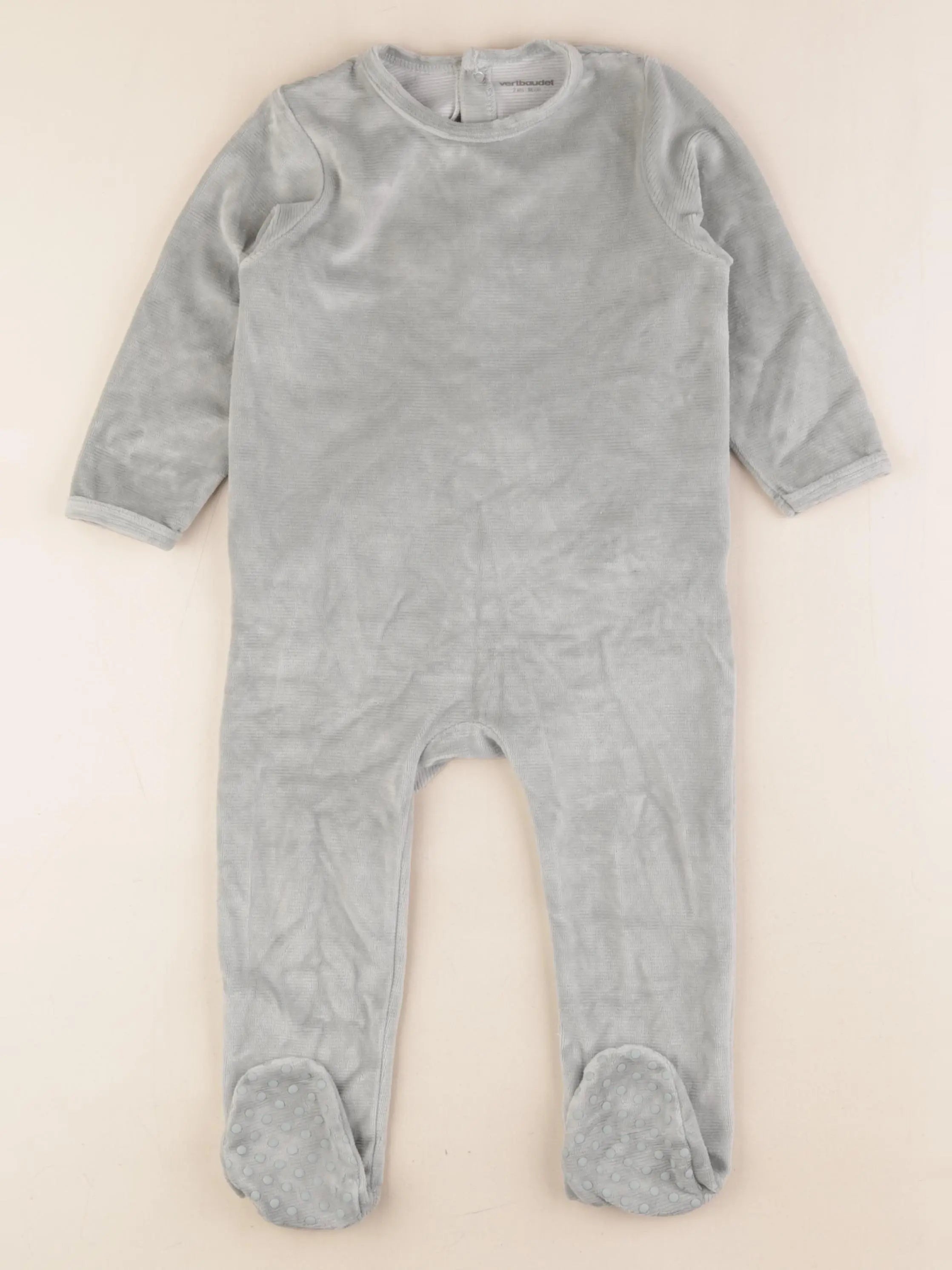 Vertbaudet - pyjama velours vert - 2 ans