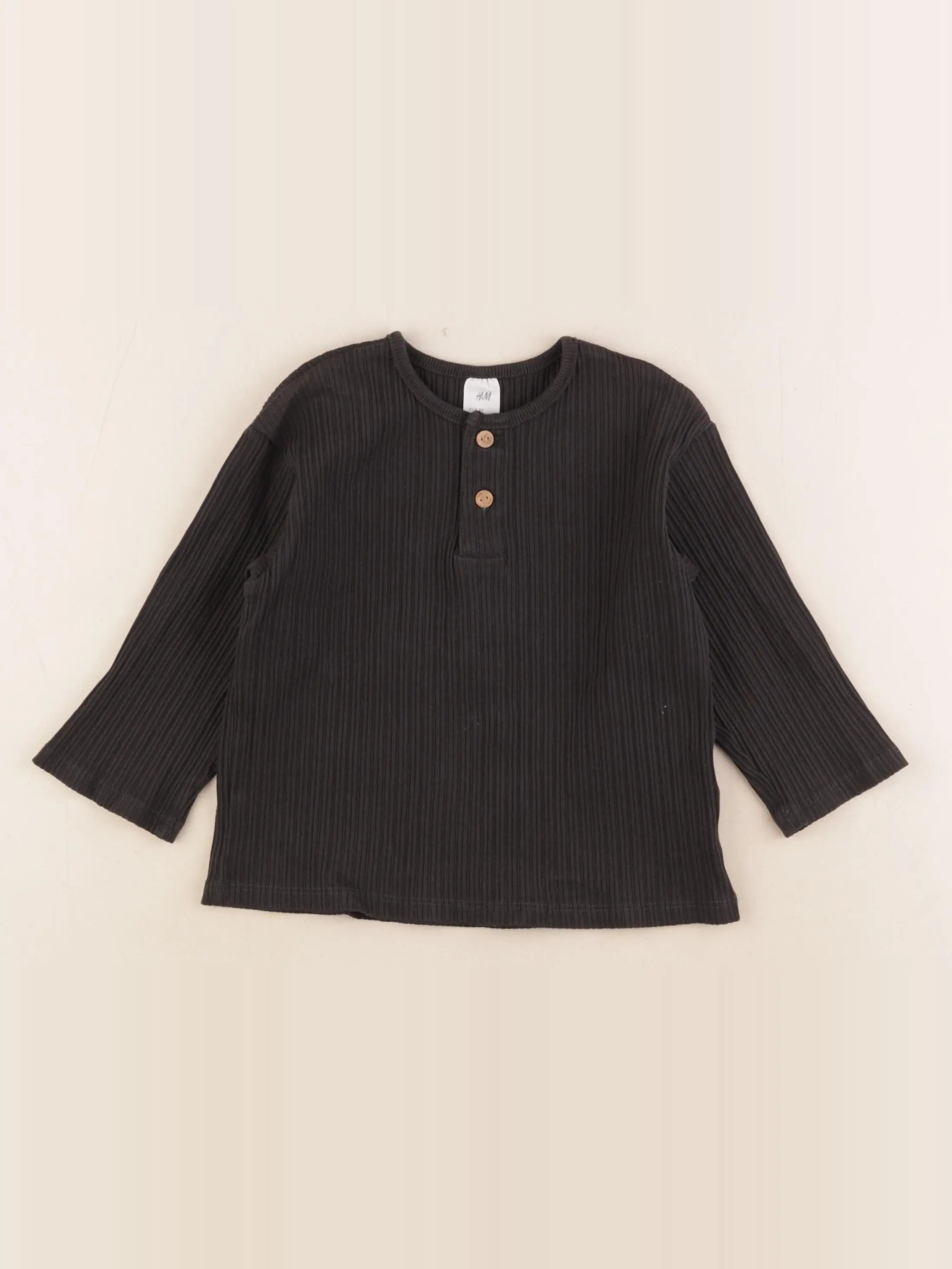 H&M - tee-shirt noir - 12/18 mois