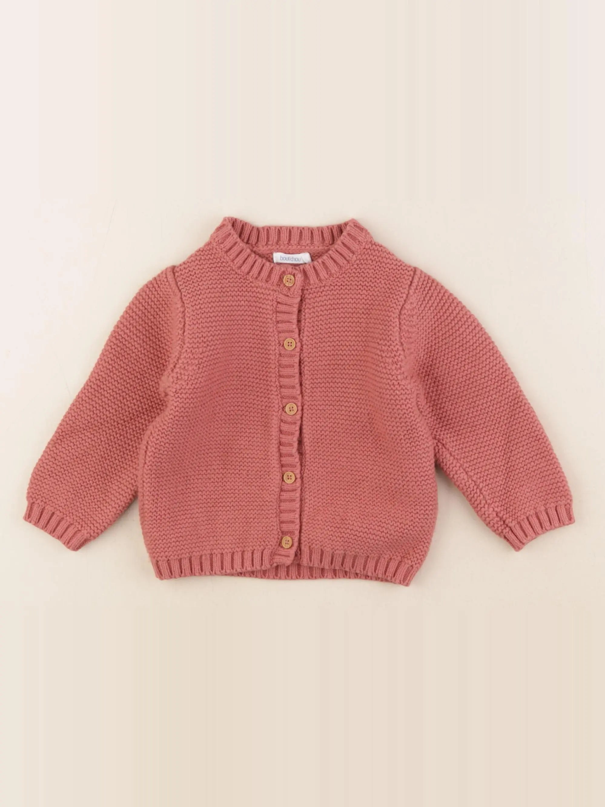 Boutchou - gilet rose - 9 mois