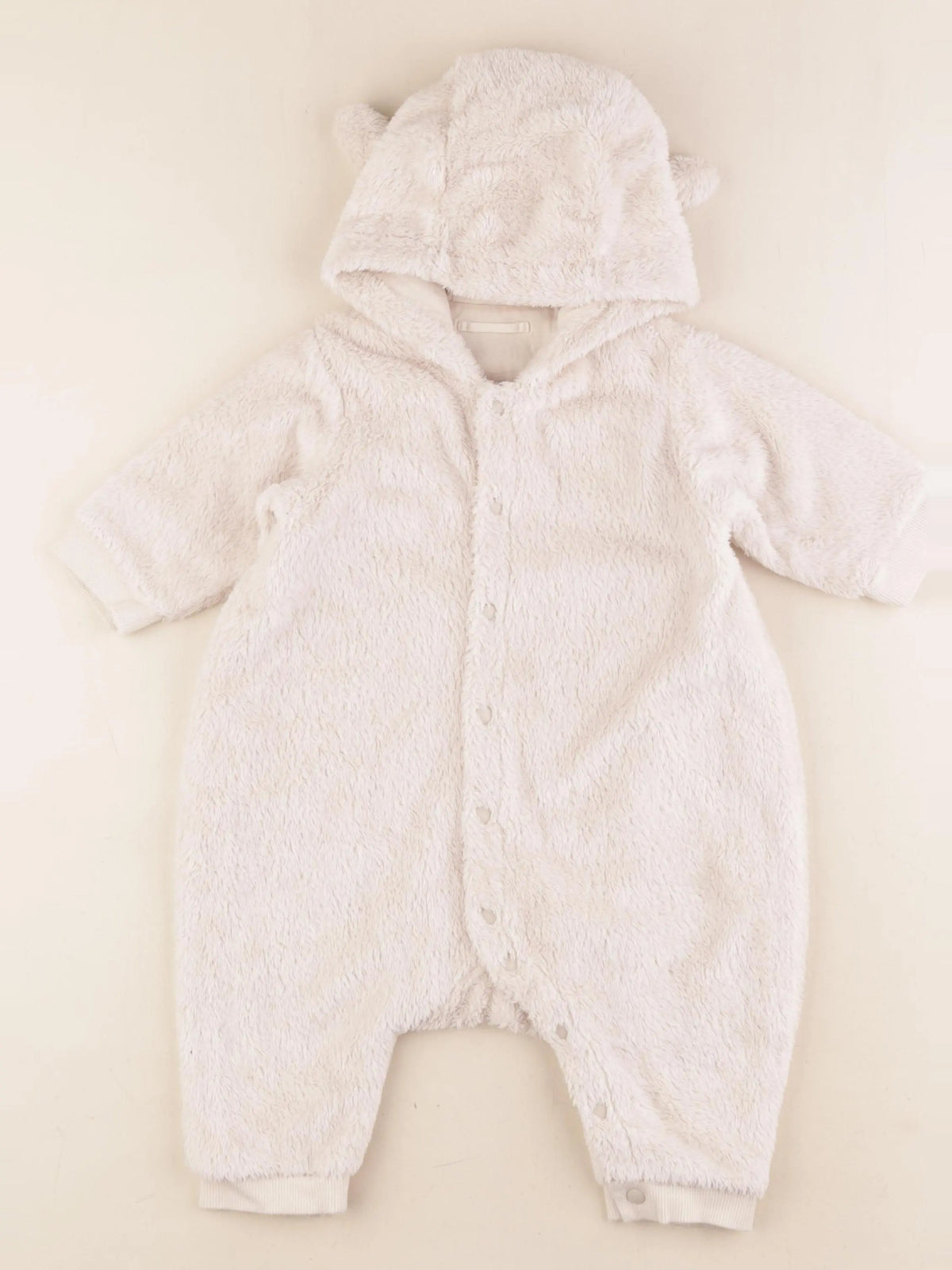 Uniqlo - sur-pyjama beige - 6/12 mois