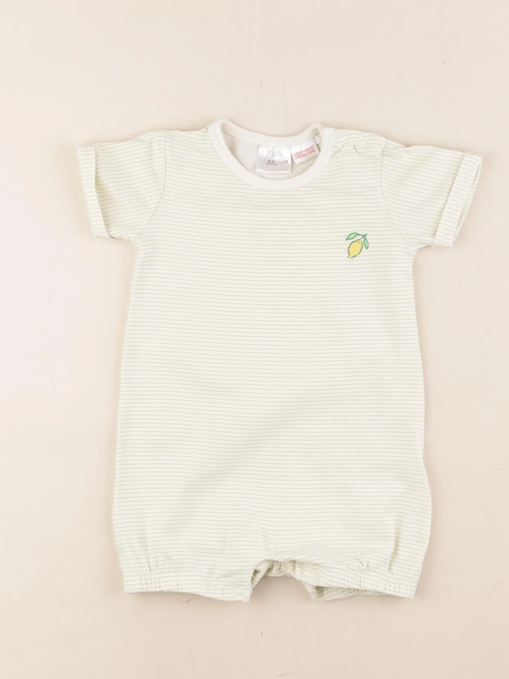 Zara - combinaison vert - 6/9 mois