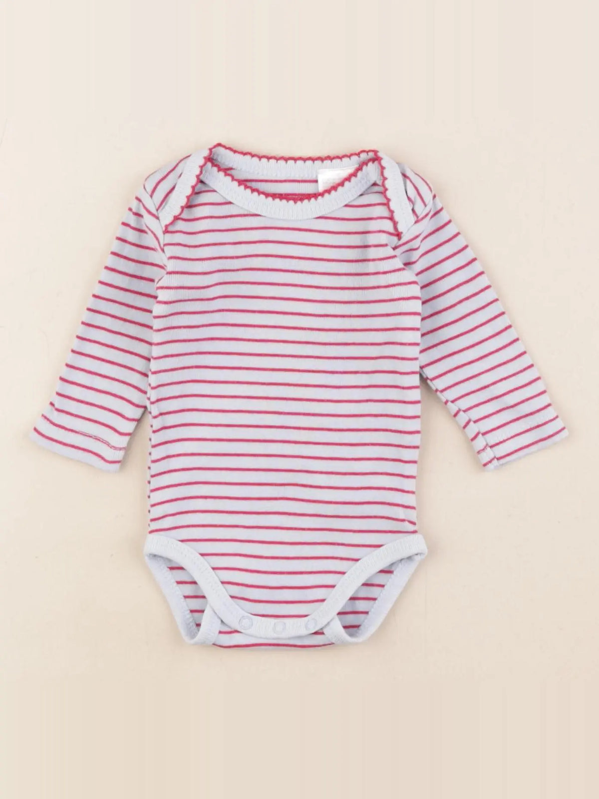 La Redoute - body bleu, rose - 1 mois
