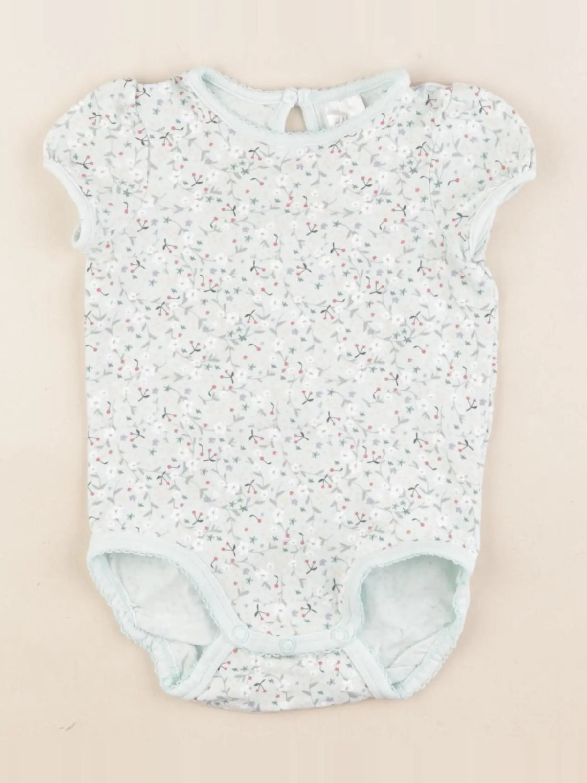 H&M - body vert - 4/6 mois