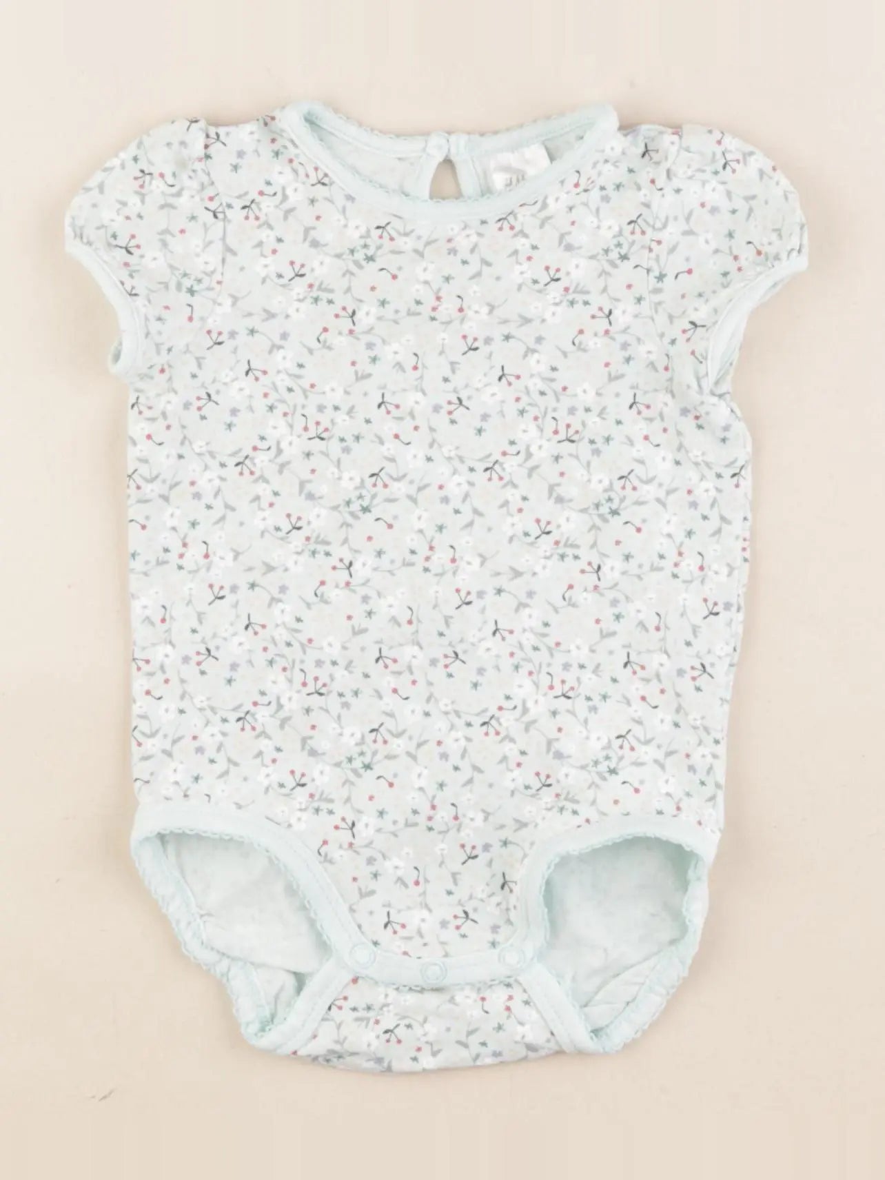 H&M - body vert - 4/6 mois