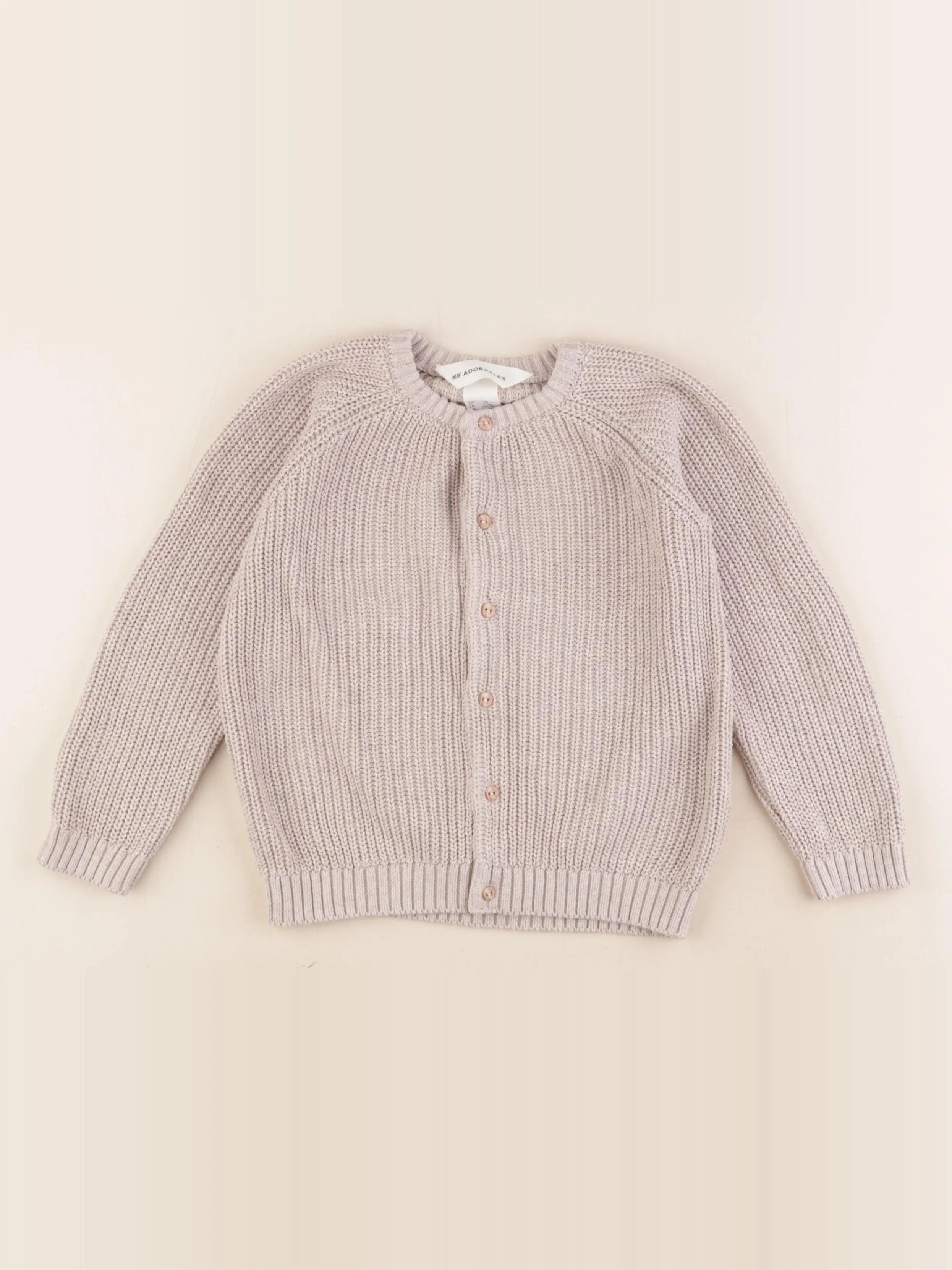 H&M - gilet beige - 2/3 ans