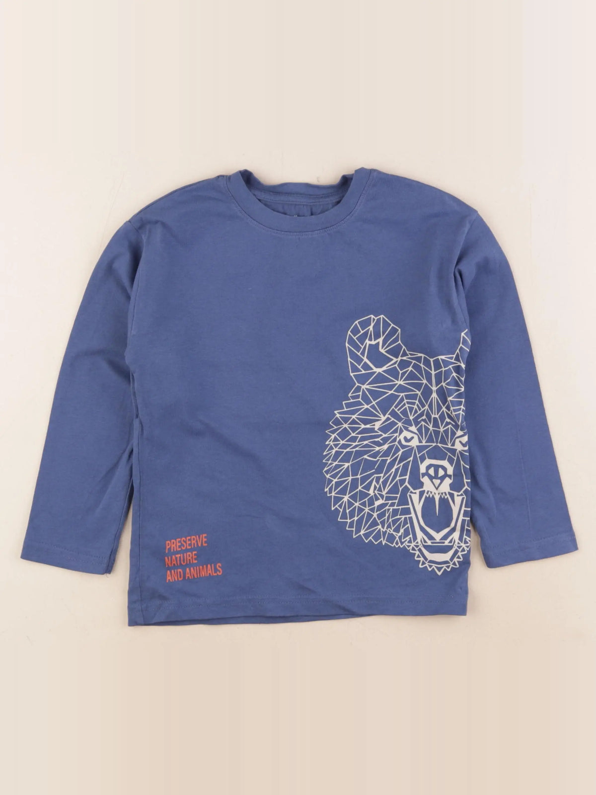 Vertbaudet - tee-shirt bleu - 5 ans