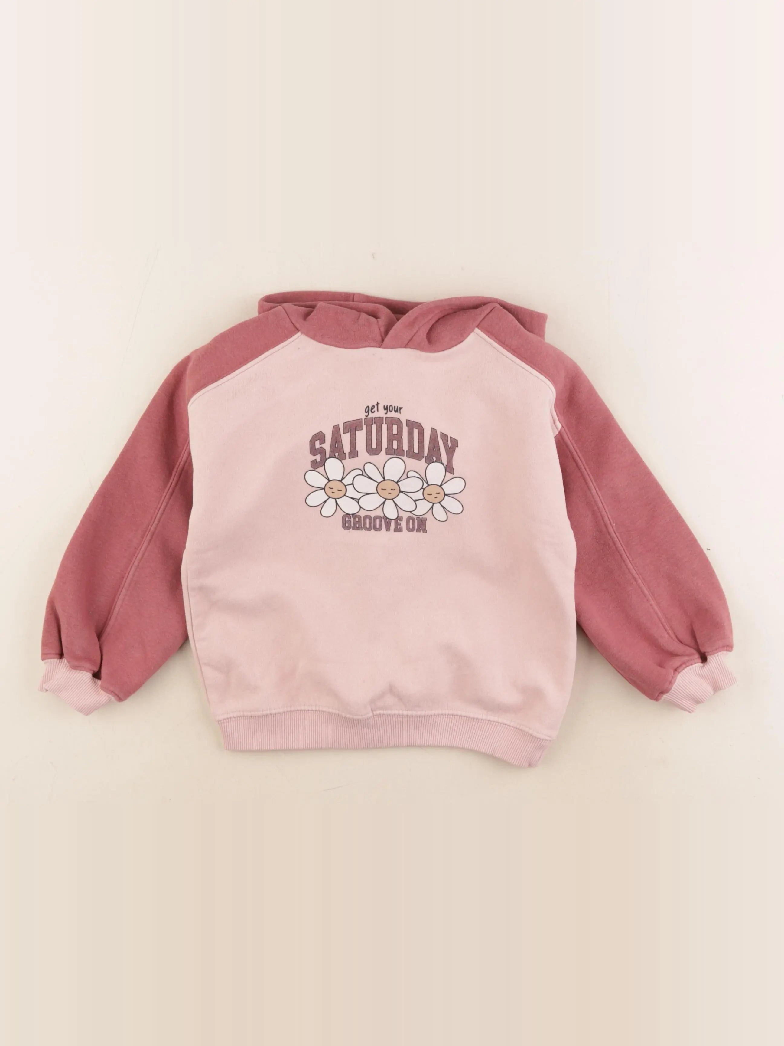 Vertbaudet - sweat rose - 4 ans