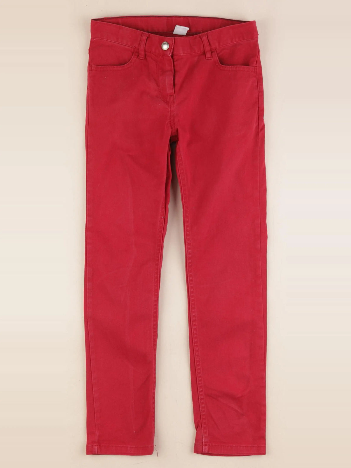 Petit Bateau - pantalon rouge - 8 ans