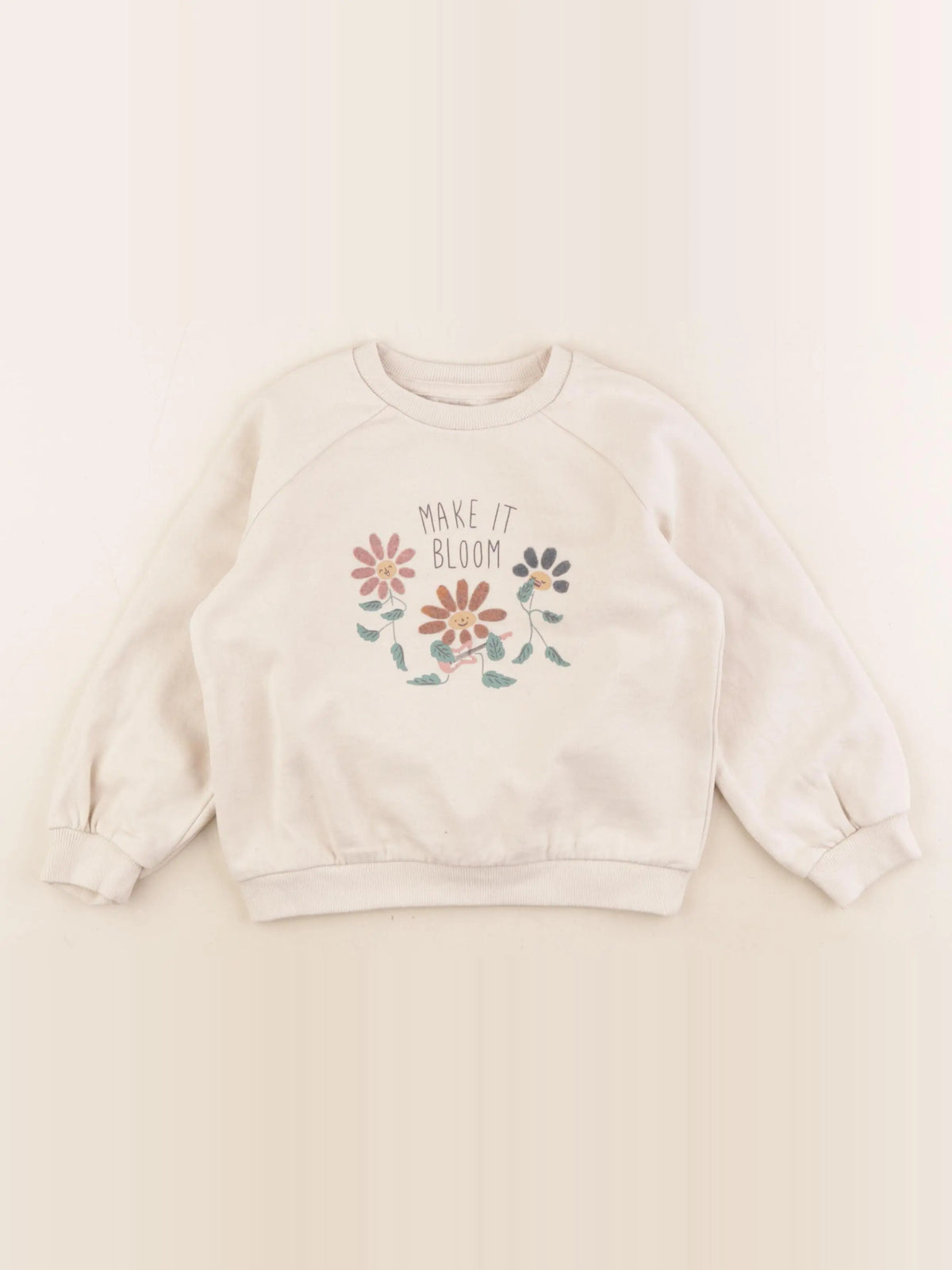 Vertbaudet - sweat beige - 5 ans
