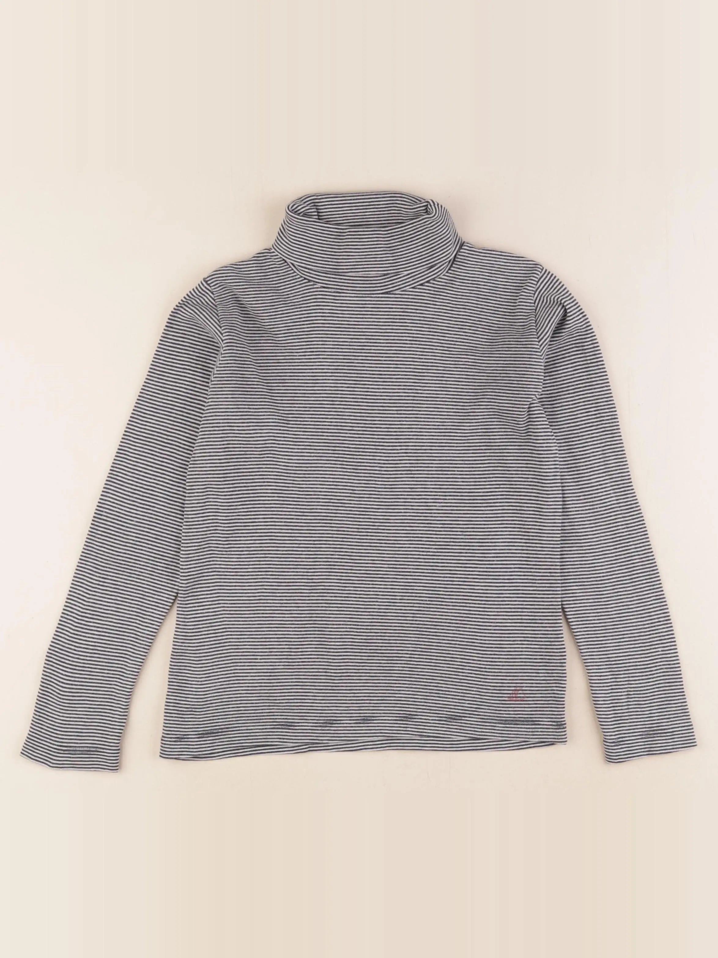 Petit Bateau - sous-pull bleu - 8 ans