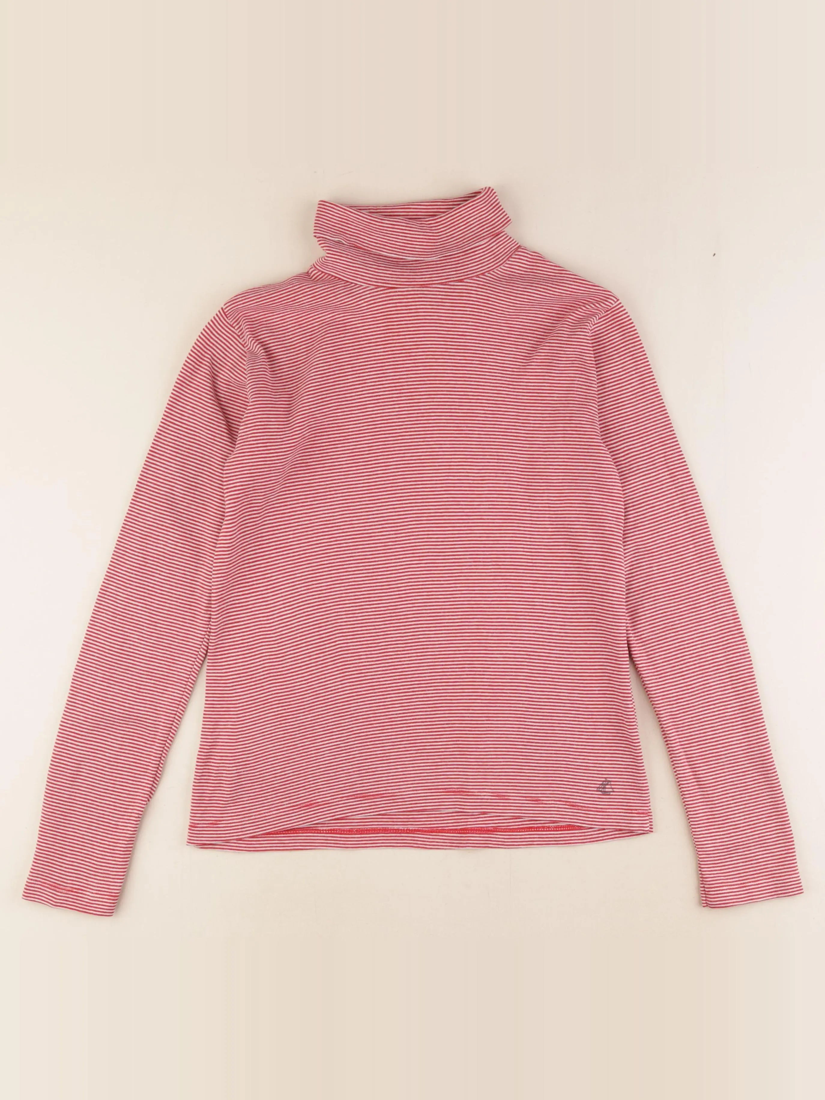 Petit Bateau - sous-pull rouge - 8 ans