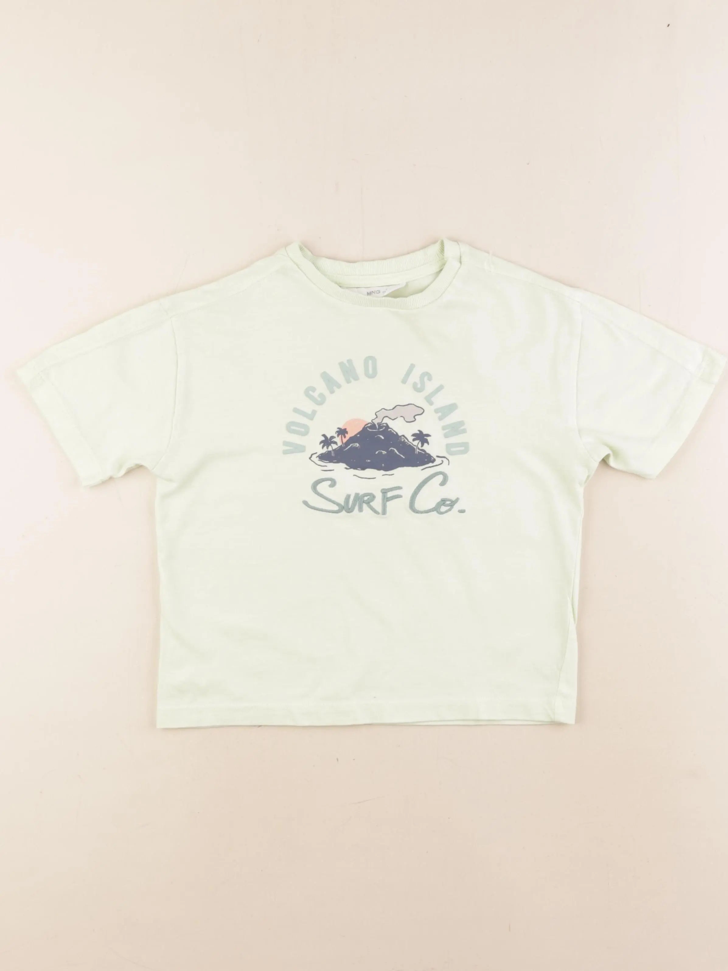 Mango - tee-shirt vert - 5/6 ans