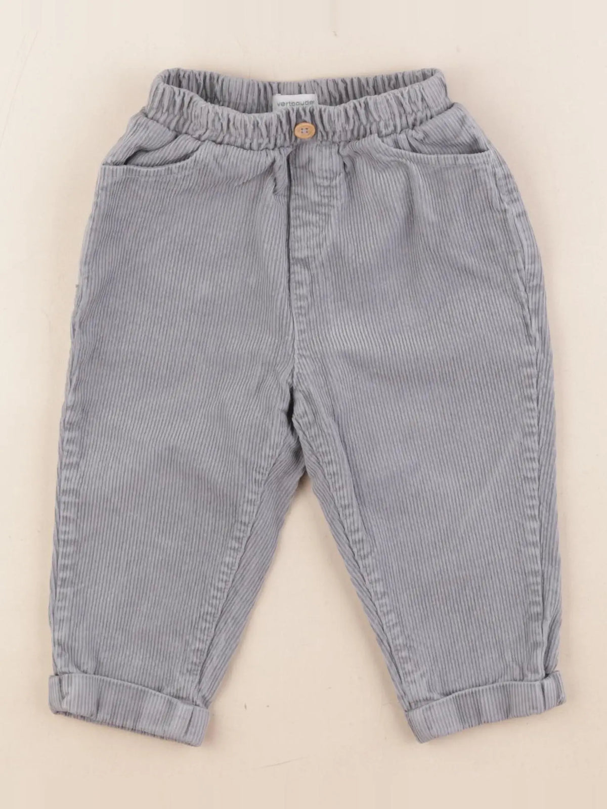 Vertbaudet - pantalon bleu - 18 mois