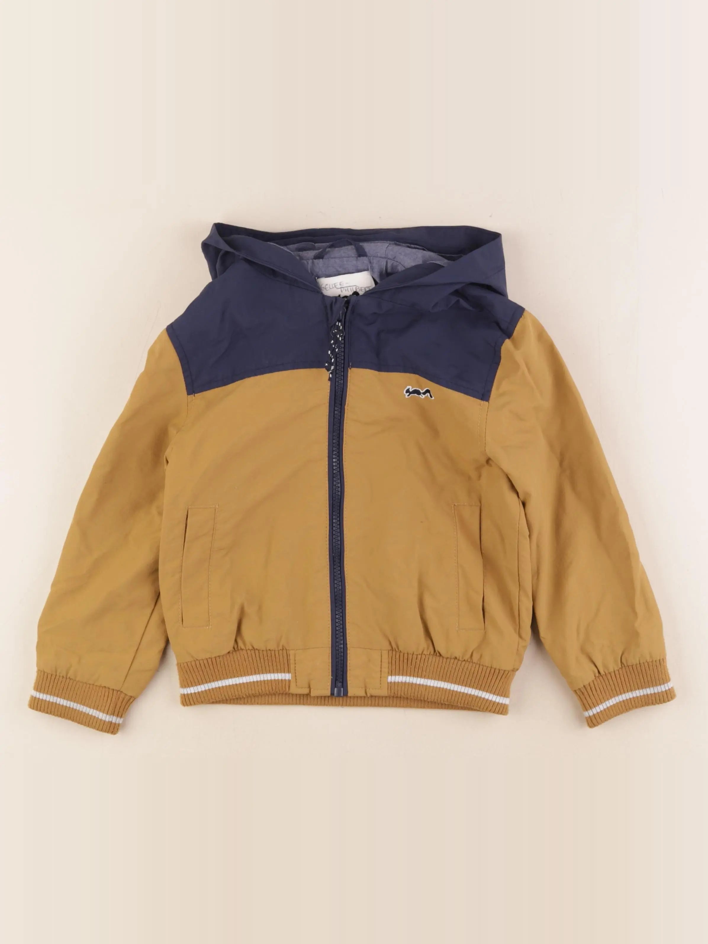 Cyrillus - coupe-vent marron, bleu - 4 ans