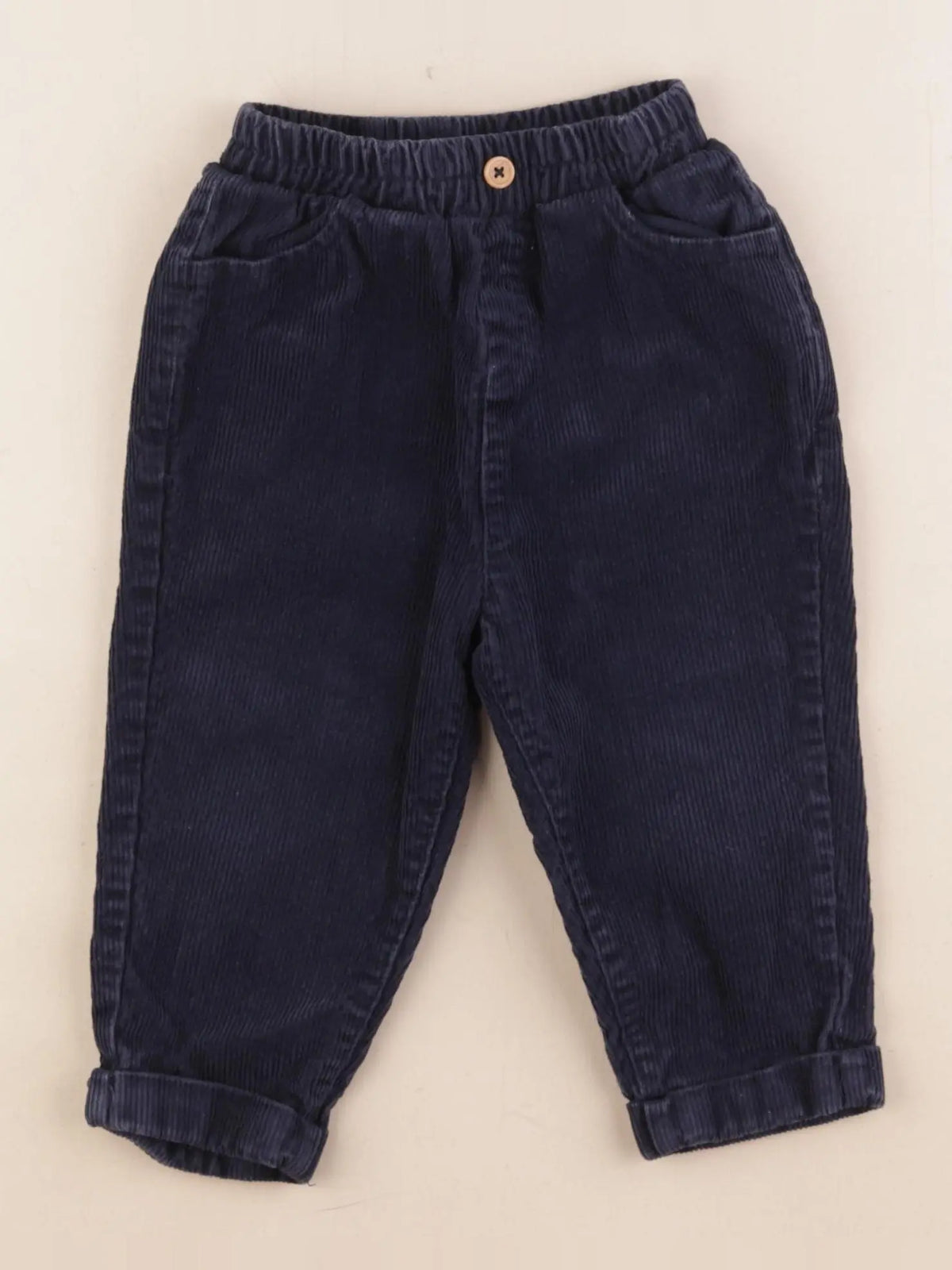Vertbaudet - pantalon bleu - 18 mois