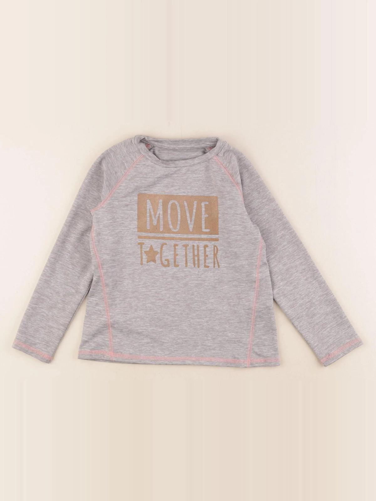 Vertbaudet - tee-shirt gris - 5 ans