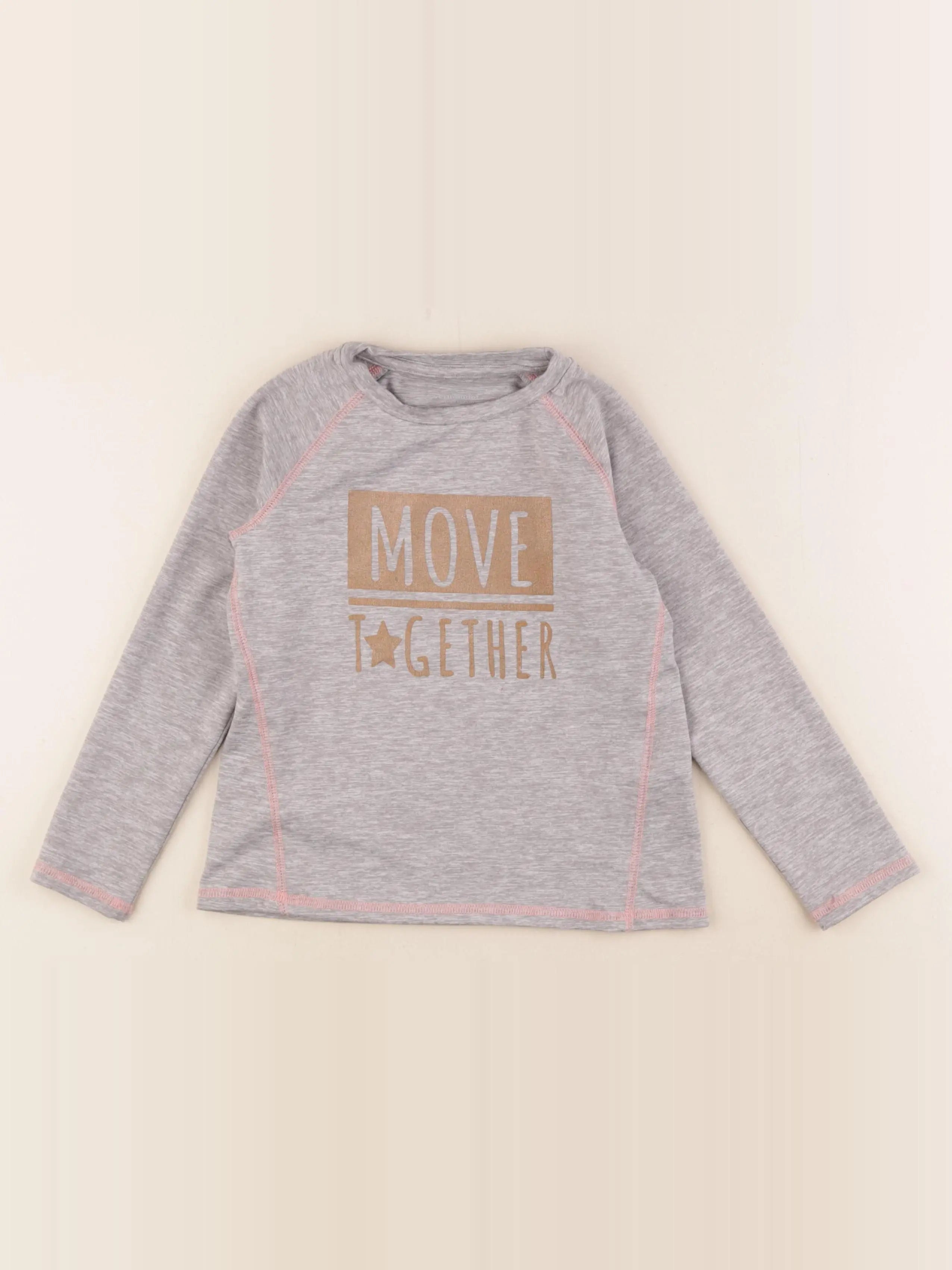 Vertbaudet - tee-shirt gris - 5 ans