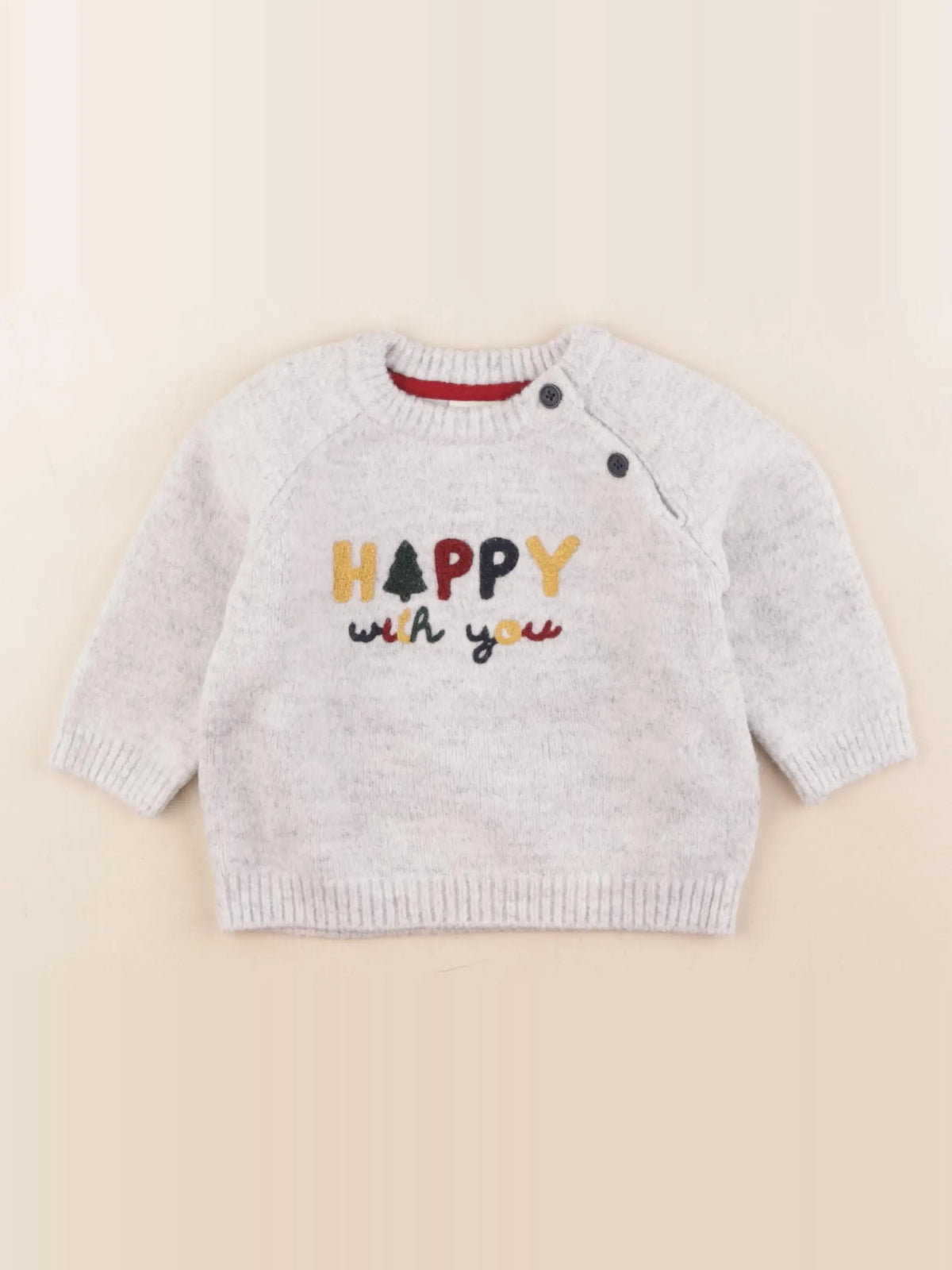 Tape à l'oeil - pull gris - 9 mois