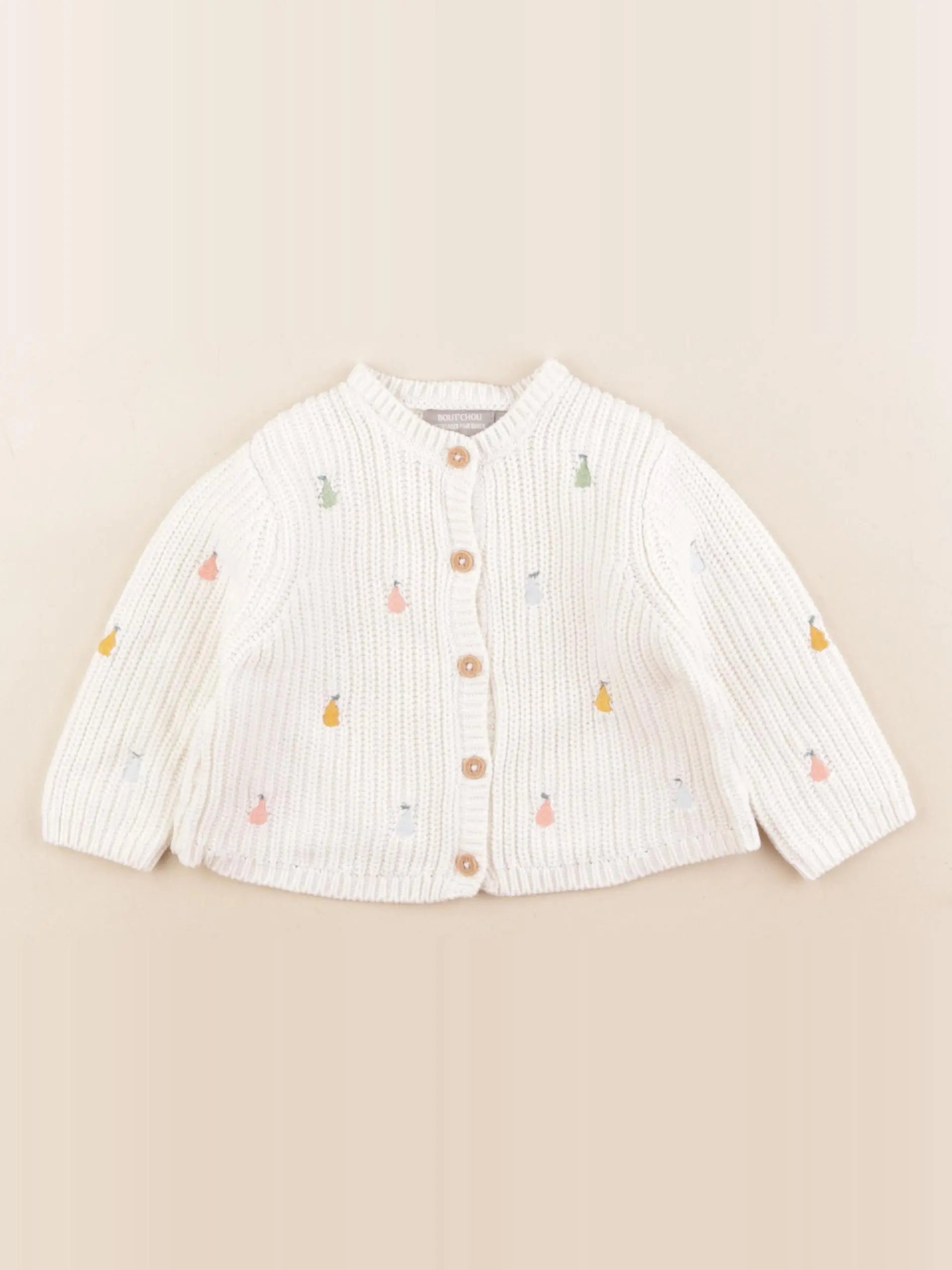 Boutchou - gilet beige - 6 mois