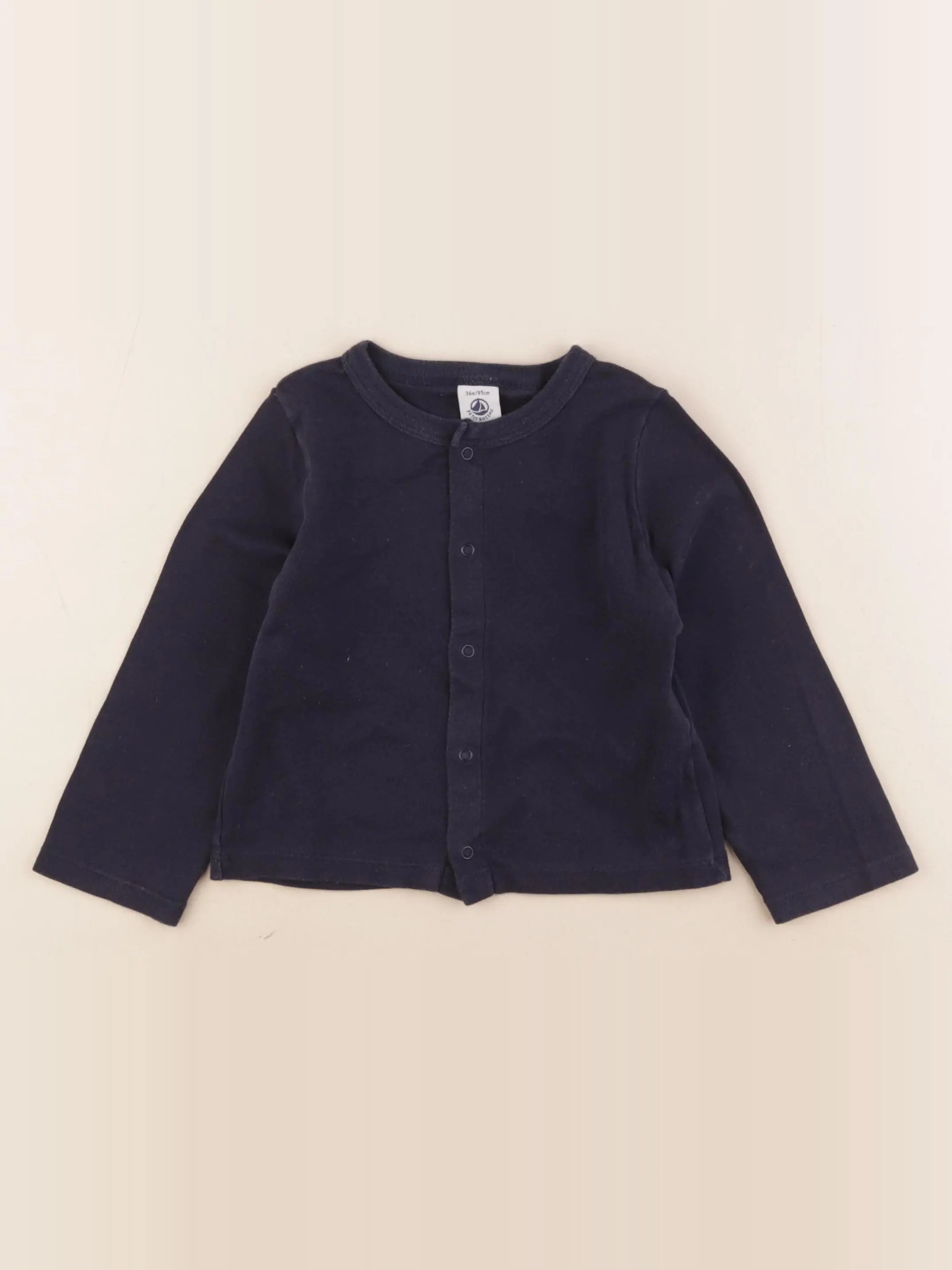 Petit Bateau - tee-shirt bleu - 3 ans