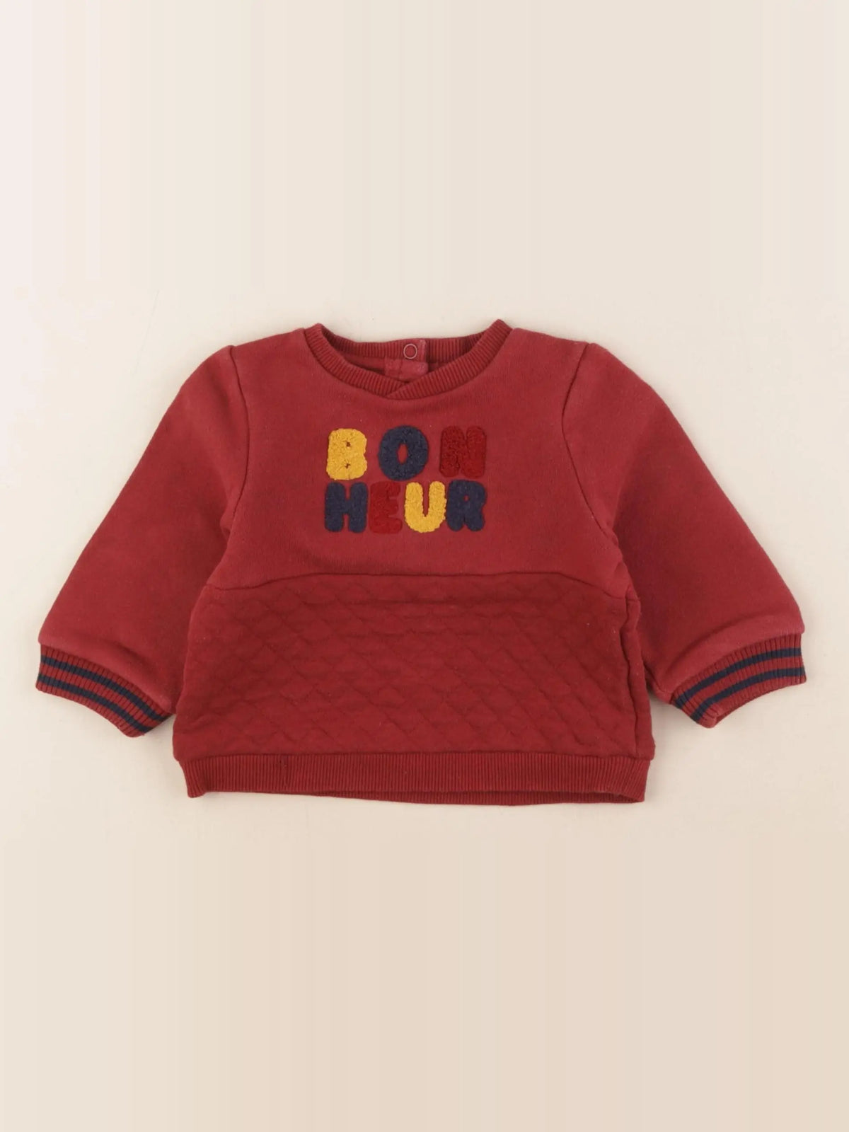 Tape à l'oeil - sweat rouge - 6 mois