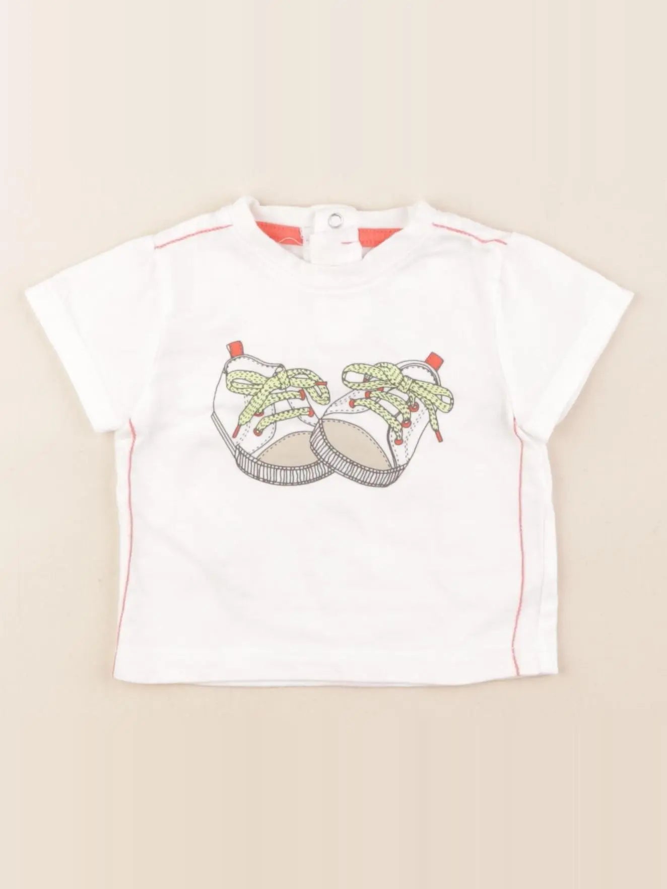 Vertbaudet - tee-shirt blanc - 3 mois