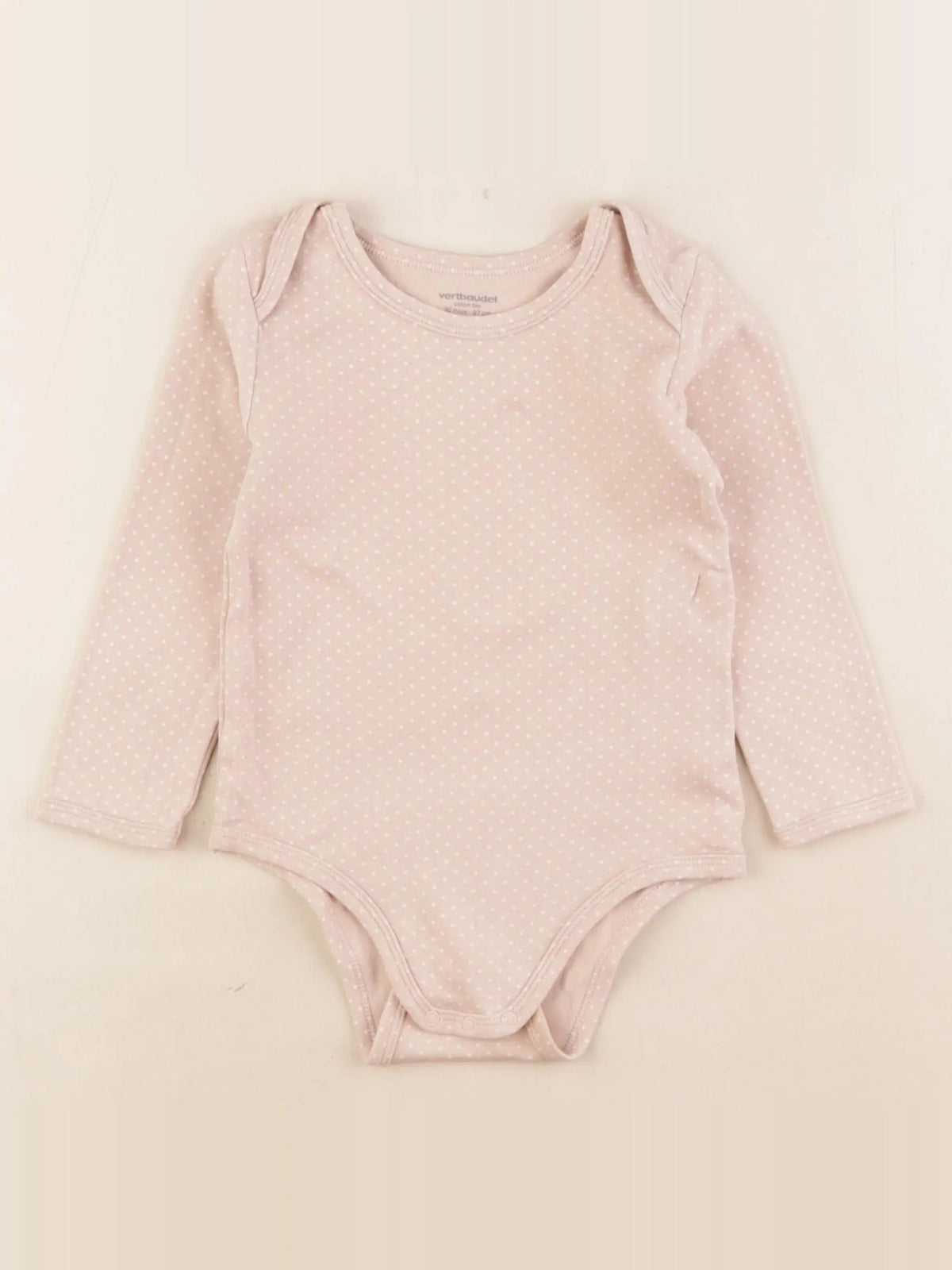 Vertbaudet - body beige - 36 mois