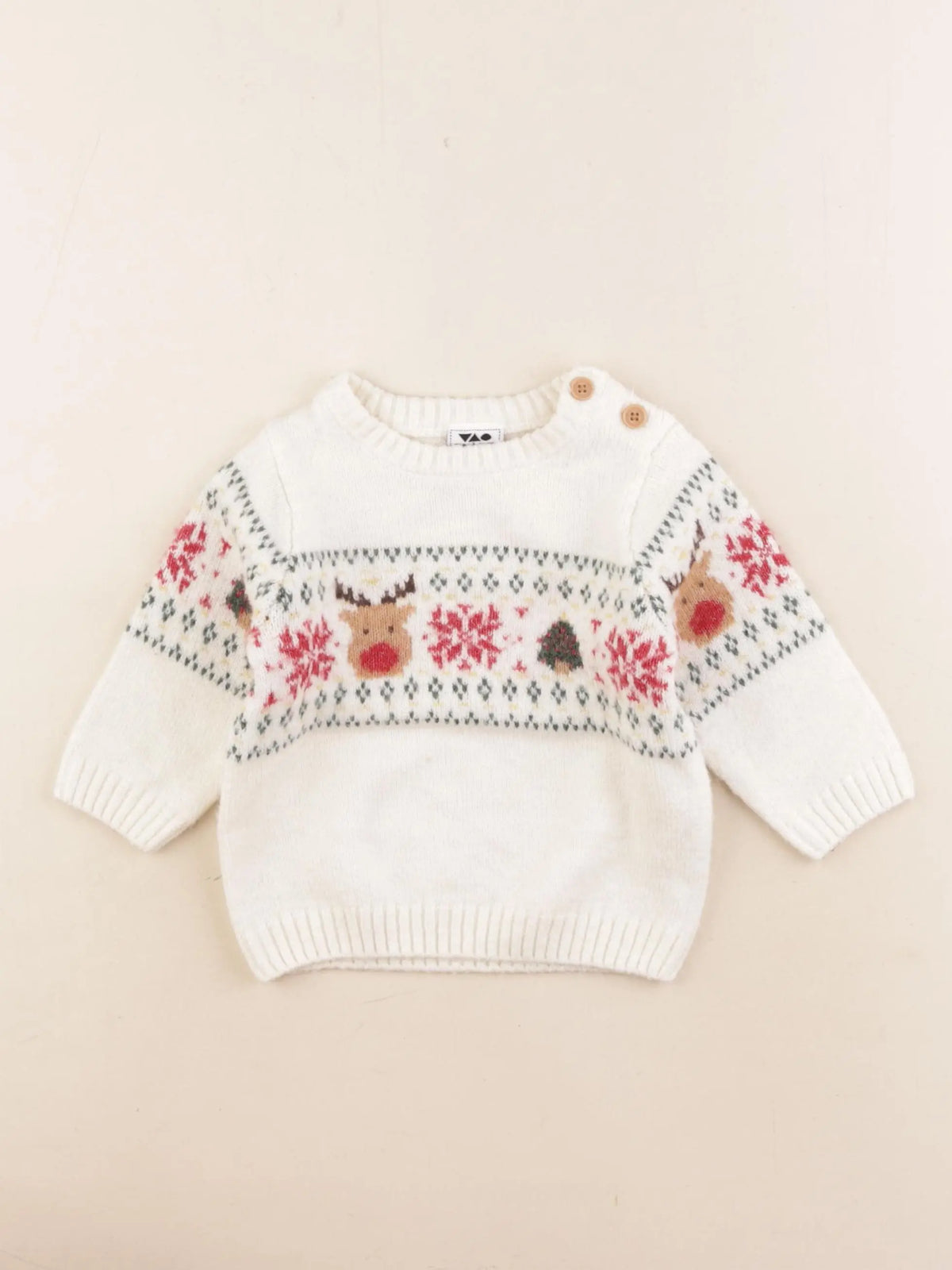 Tape à l'oeil - pull blanc - 9 mois