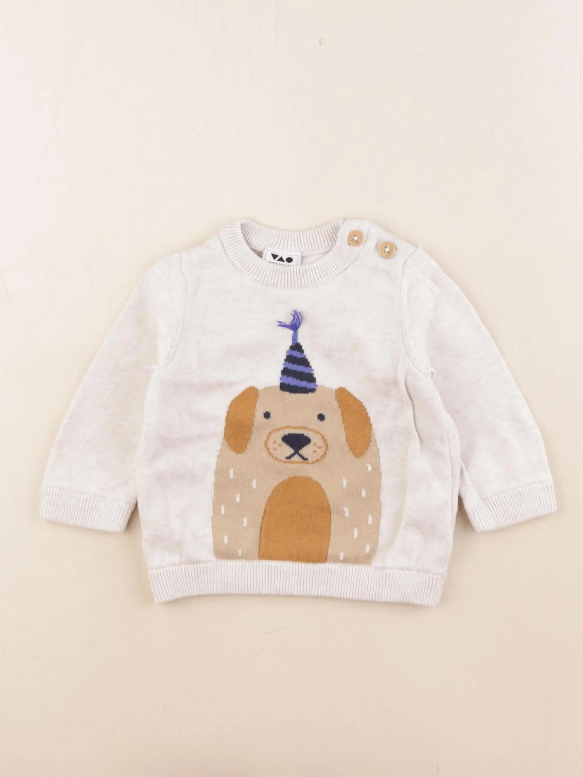 Tape à l'oeil - pull beige - 6 mois
