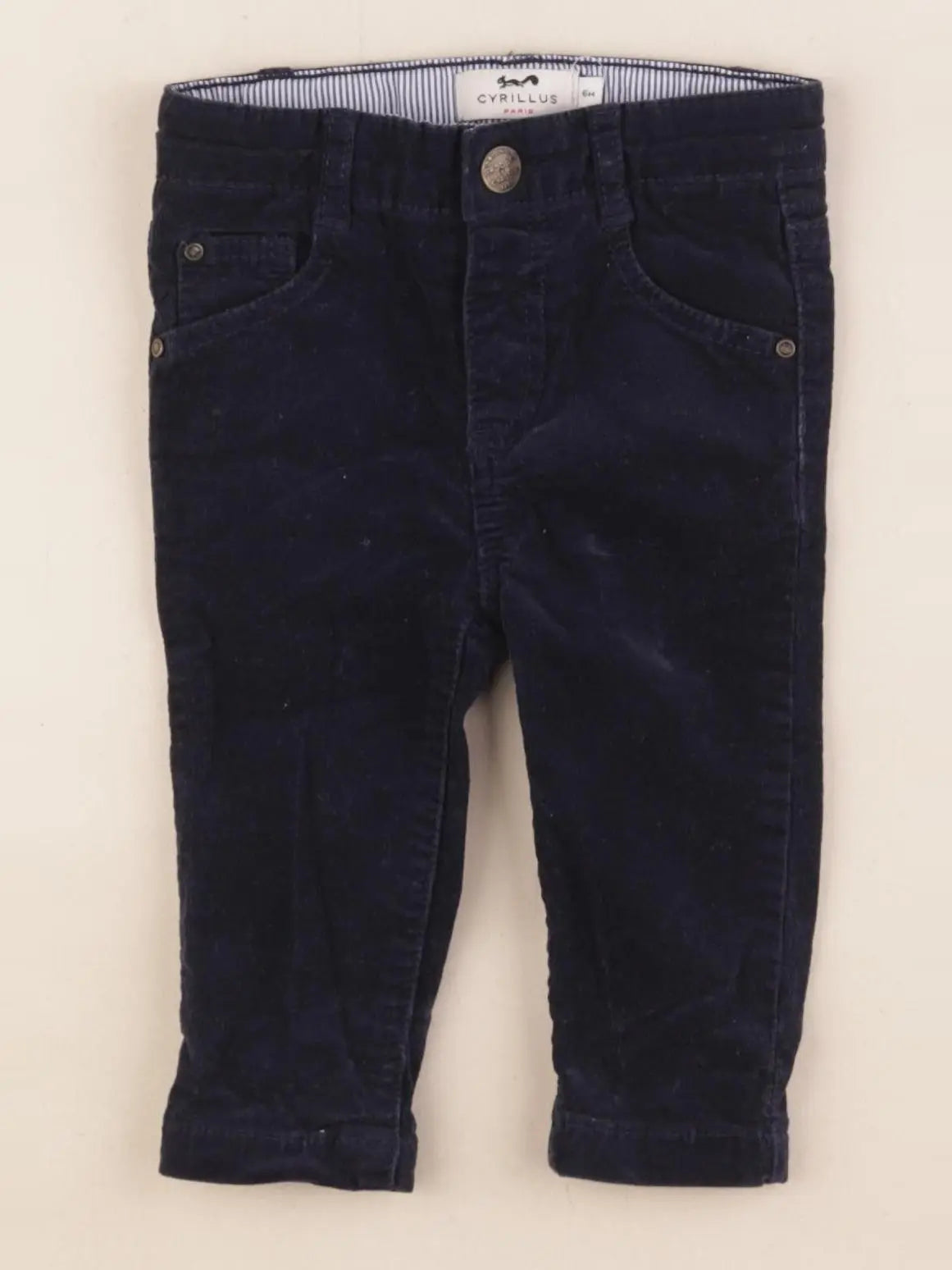 Cyrillus - pantalon bleu - 6 mois