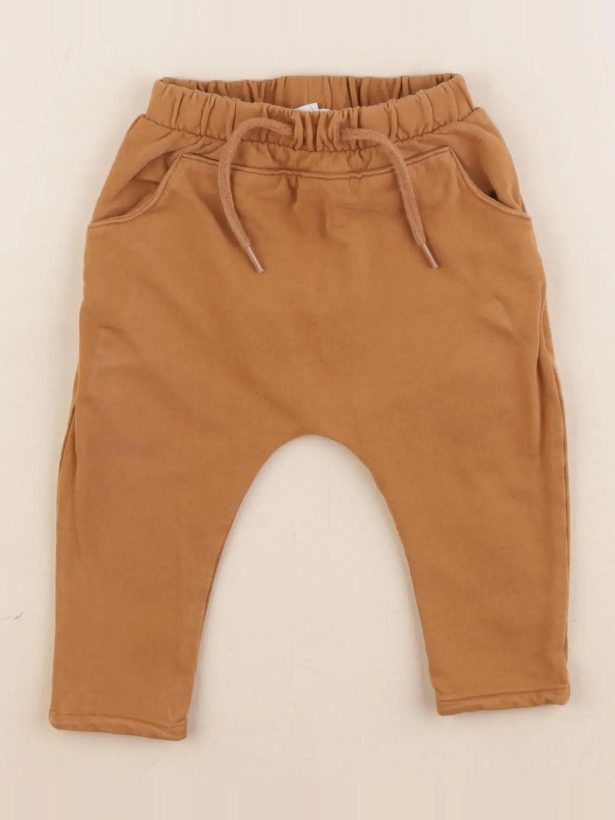 Vertbaudet - sarouel marron - 6 mois