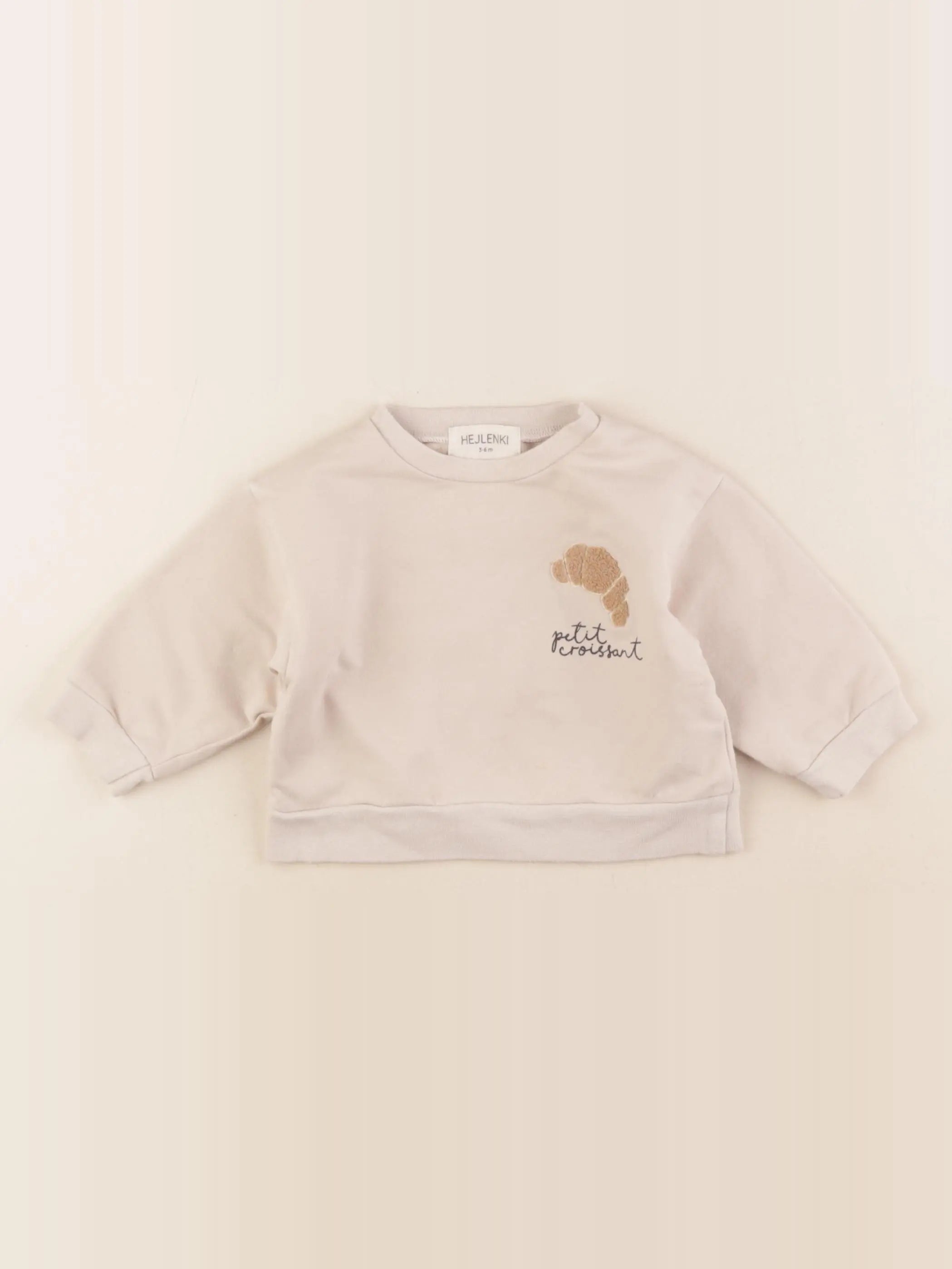 Hejlenki - sweat beige - 3/6 mois