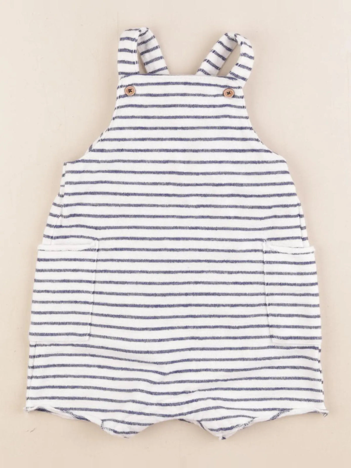 Boutchou - salopette blanc, bleu - 9 mois