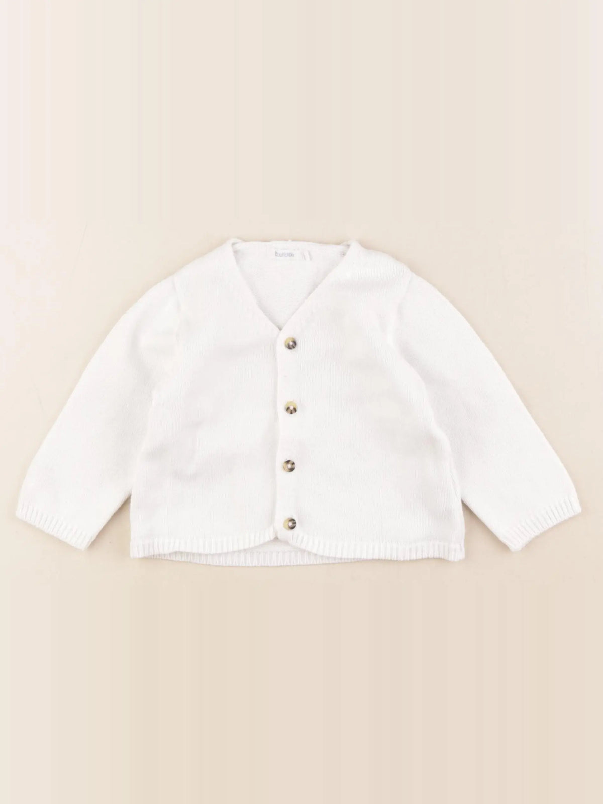 Boutchou - gilet blanc - 9 mois